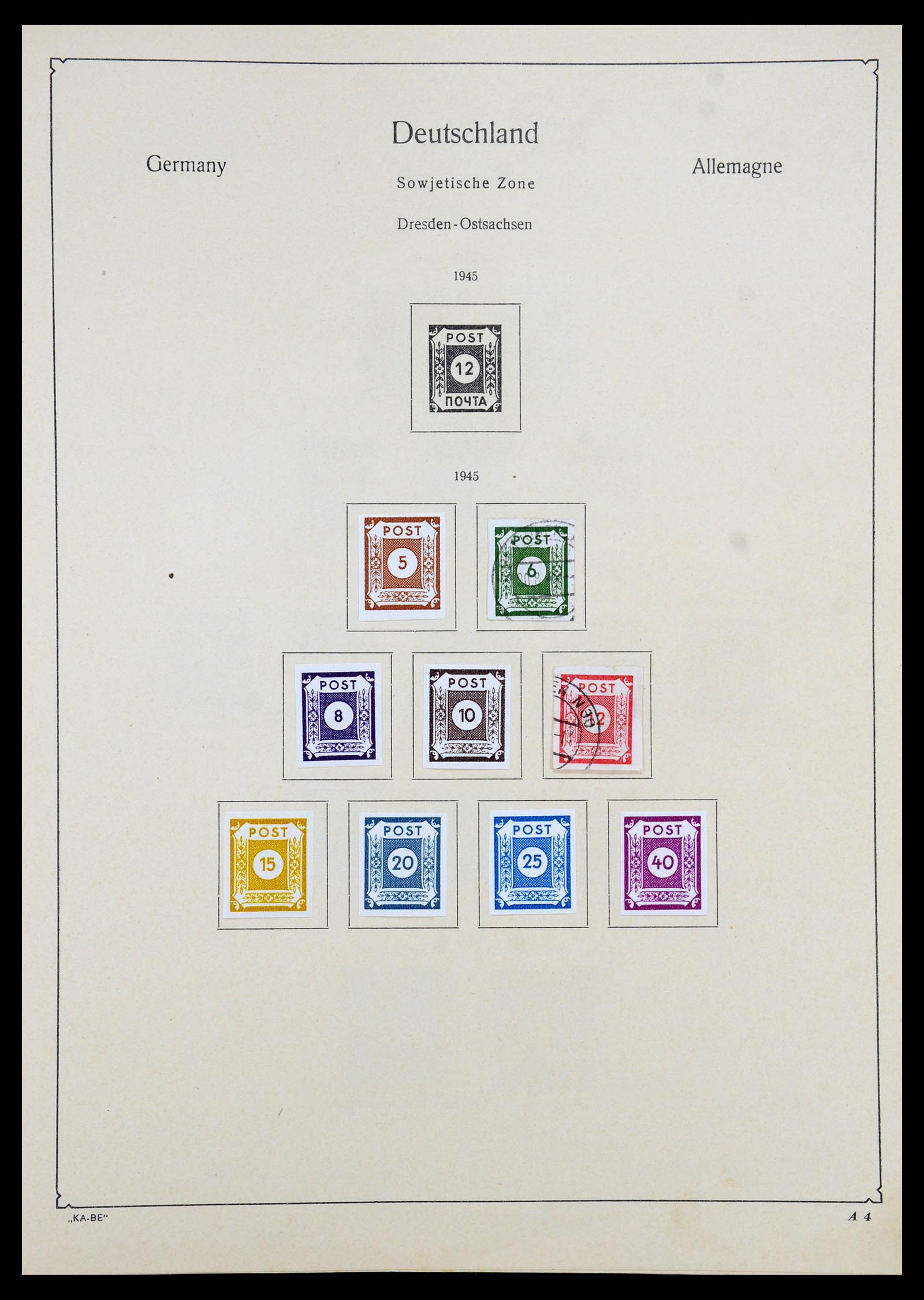 35966 004 - Postzegelverzameling 35966 Duitsland 1945-1965.