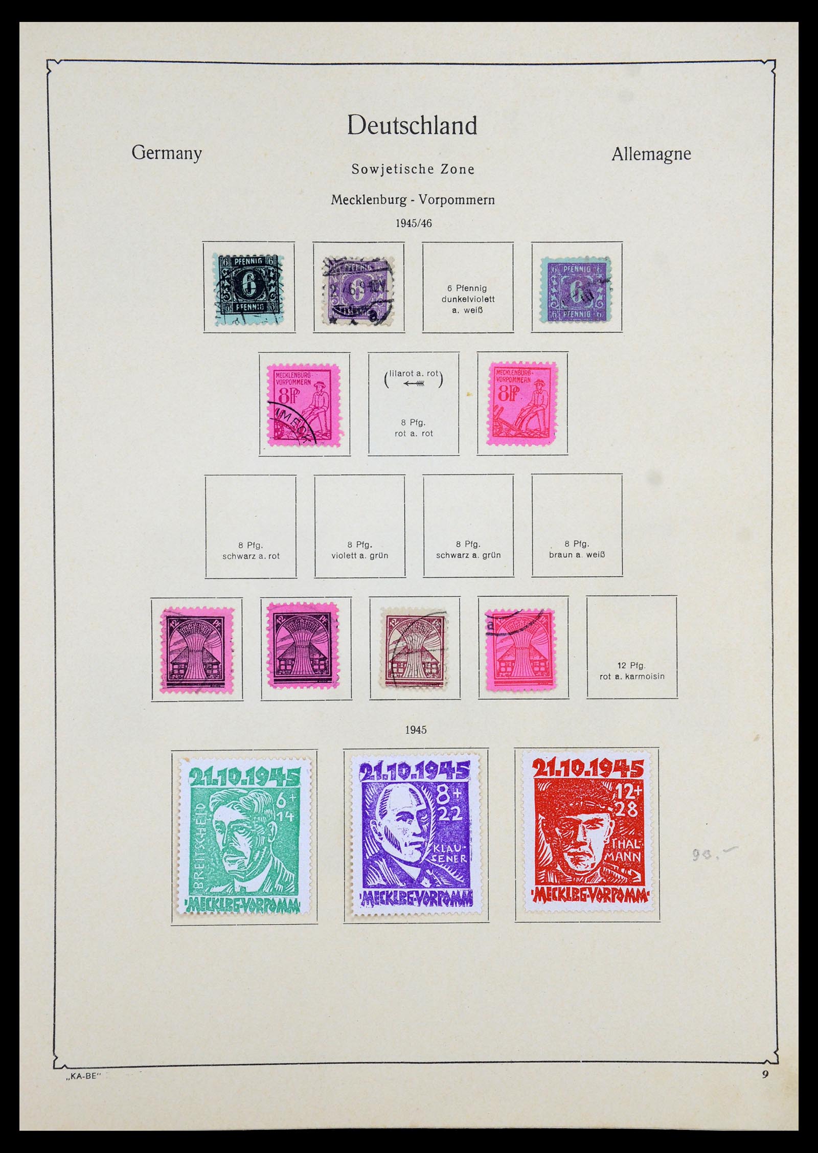 35966 010 - Postzegelverzameling 35966 Duitsland 1945-1965.