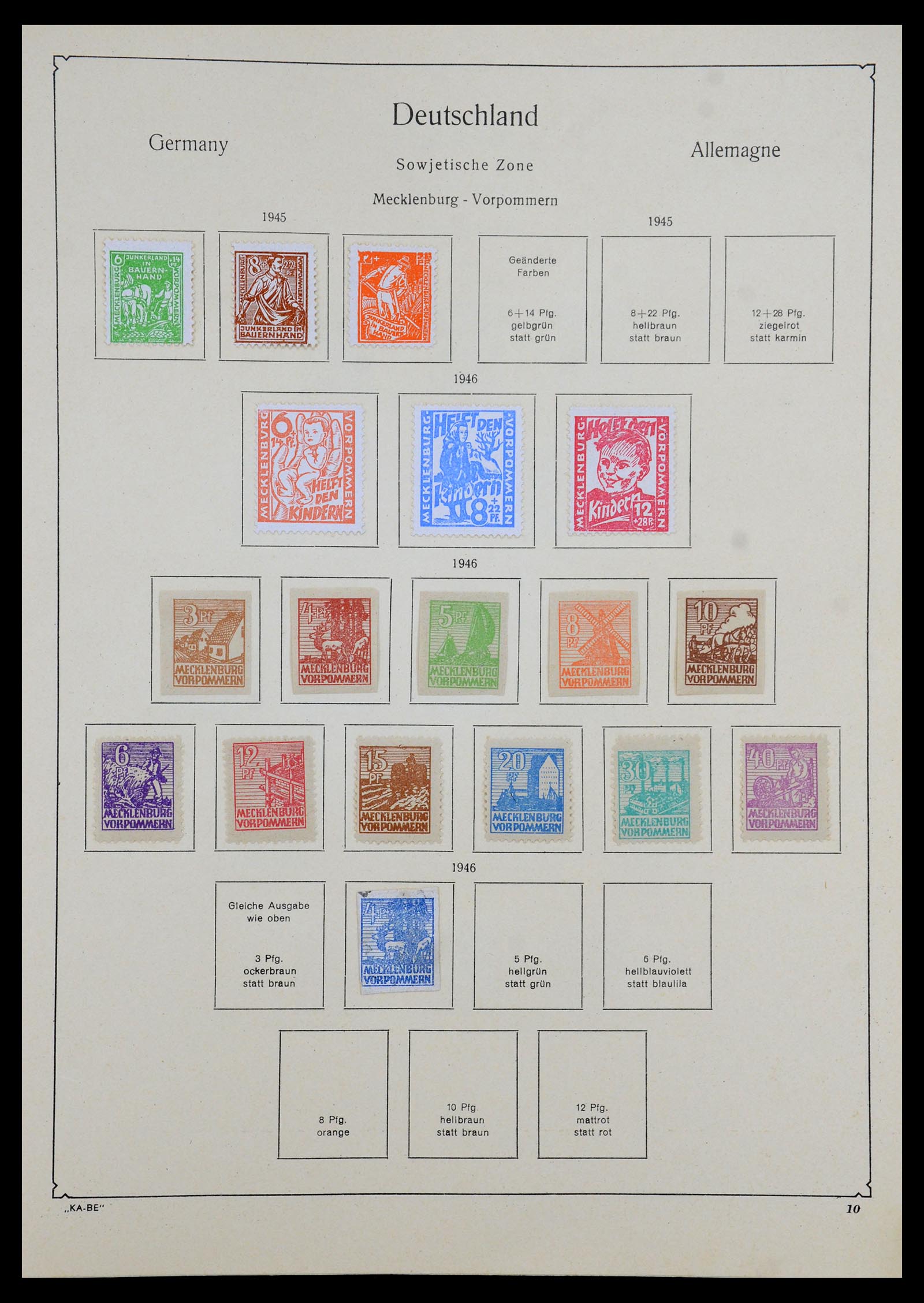 35966 011 - Stamp collection 35966 Germany 1945-1965.