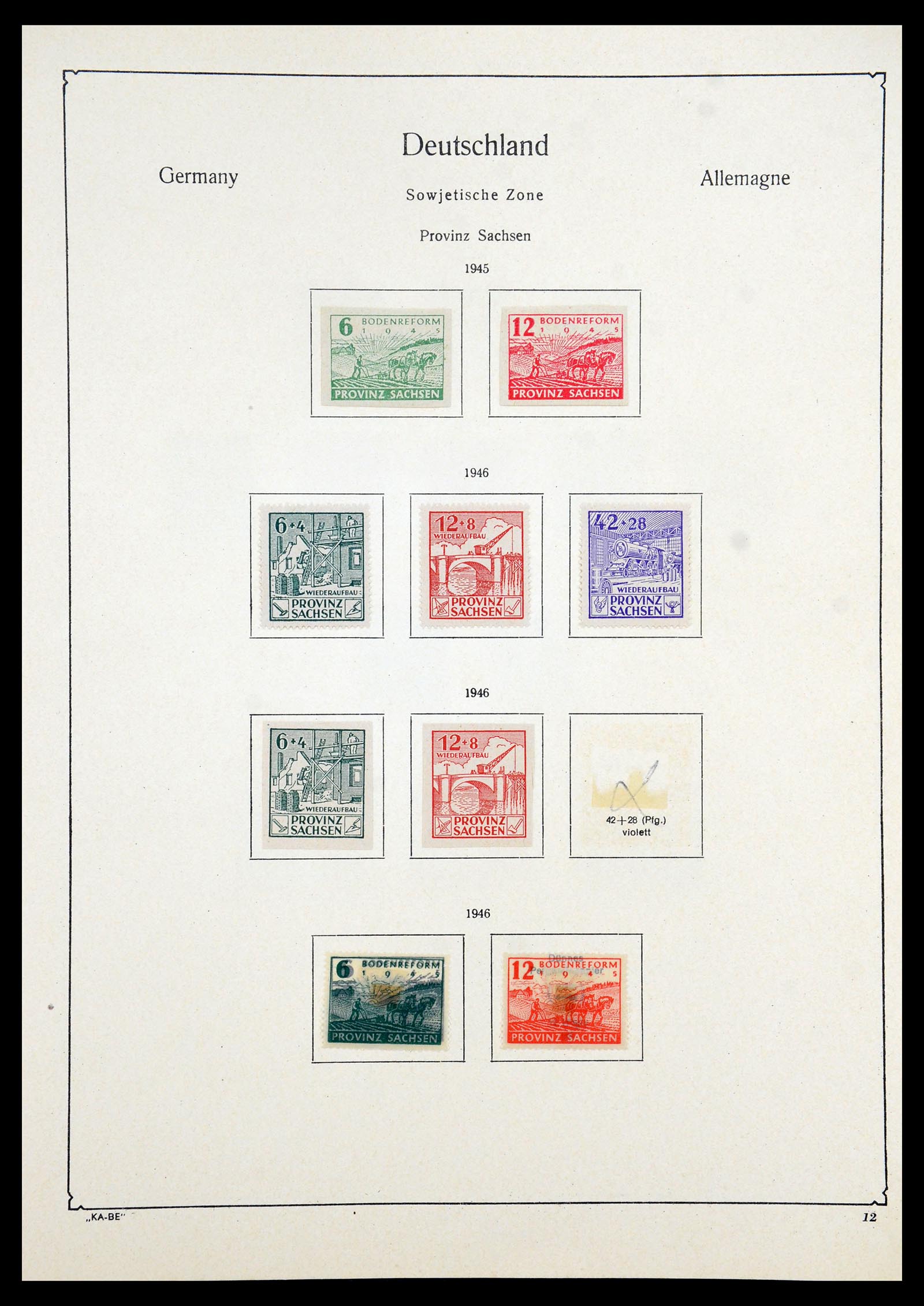 35966 013 - Stamp collection 35966 Germany 1945-1965.