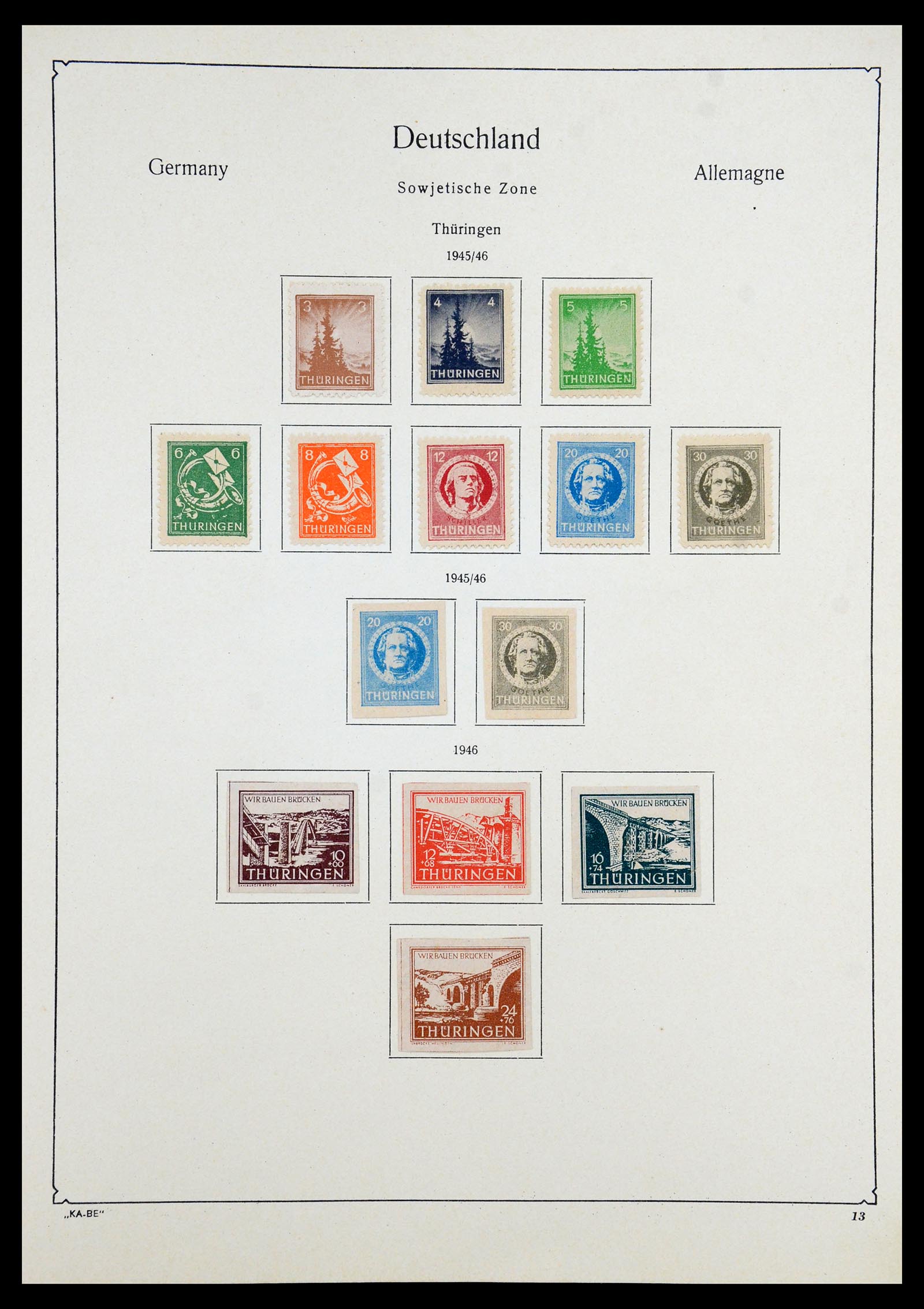 35966 014 - Stamp collection 35966 Germany 1945-1965.