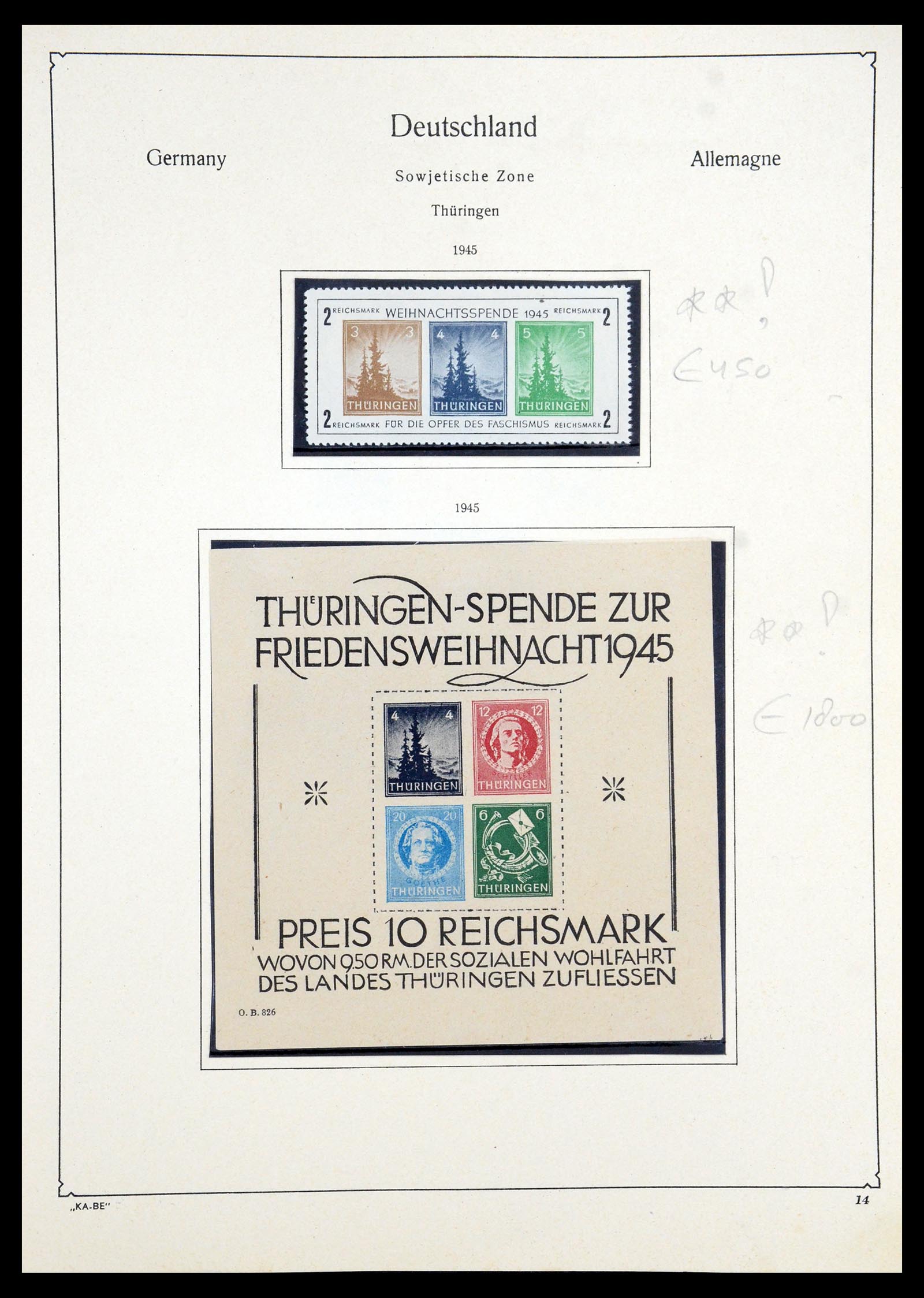 35966 015 - Postzegelverzameling 35966 Duitsland 1945-1965.