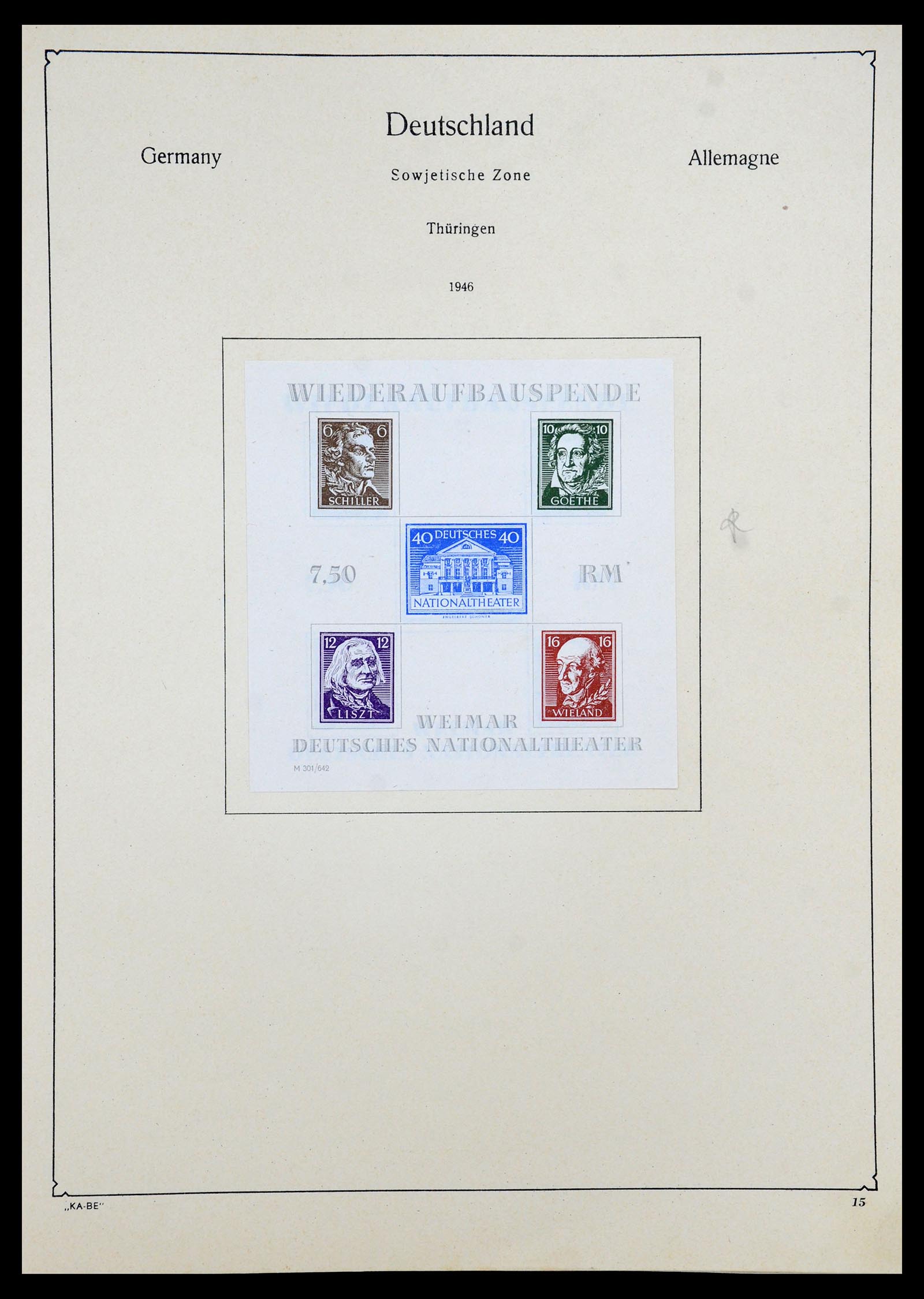 35966 016 - Postzegelverzameling 35966 Duitsland 1945-1965.