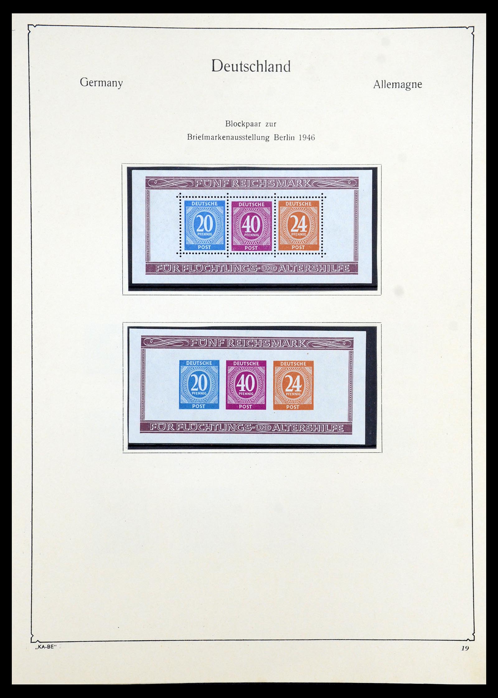 35966 020 - Postzegelverzameling 35966 Duitsland 1945-1965.