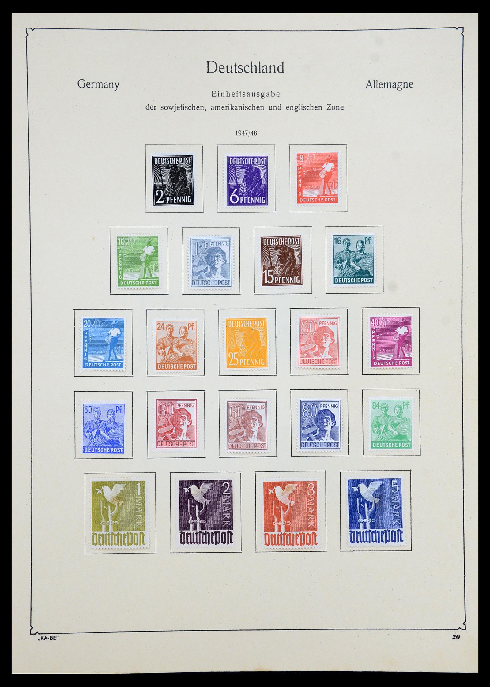 35966 021 - Postzegelverzameling 35966 Duitsland 1945-1965.