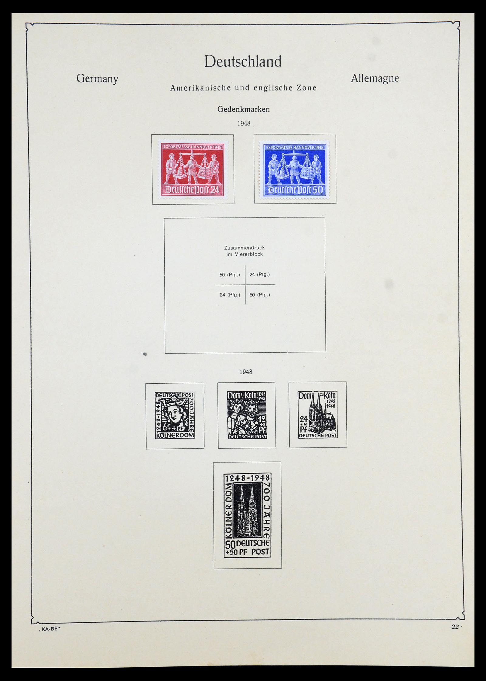 35966 023 - Postzegelverzameling 35966 Duitsland 1945-1965.