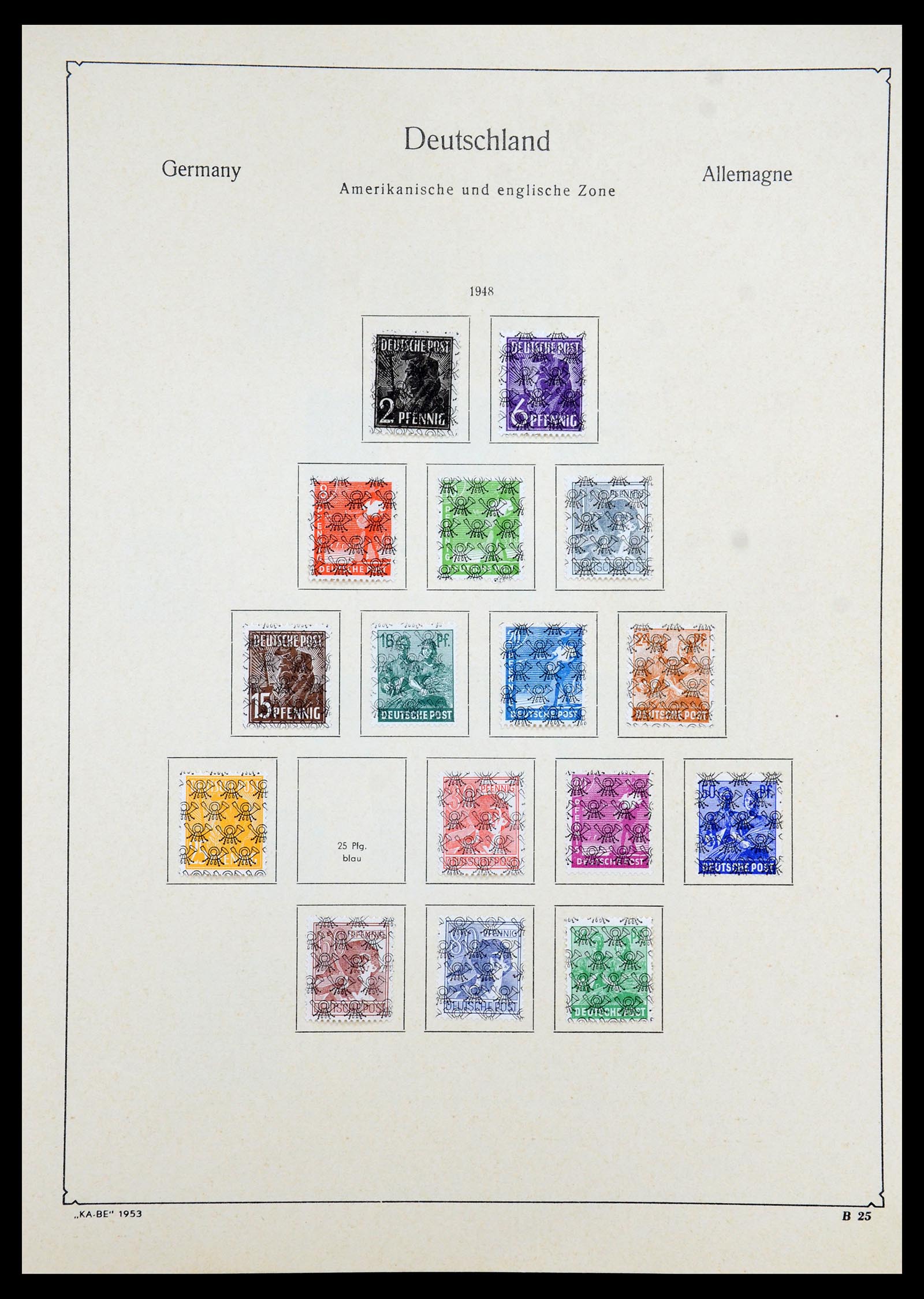 35966 025 - Postzegelverzameling 35966 Duitsland 1945-1965.