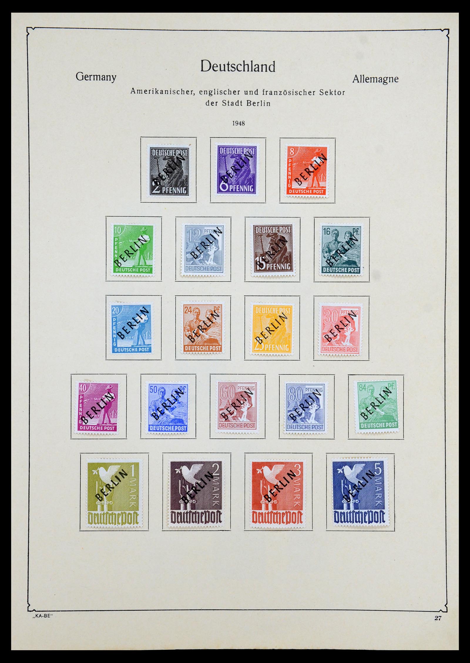 35966 027 - Stamp collection 35966 Germany 1945-1965.
