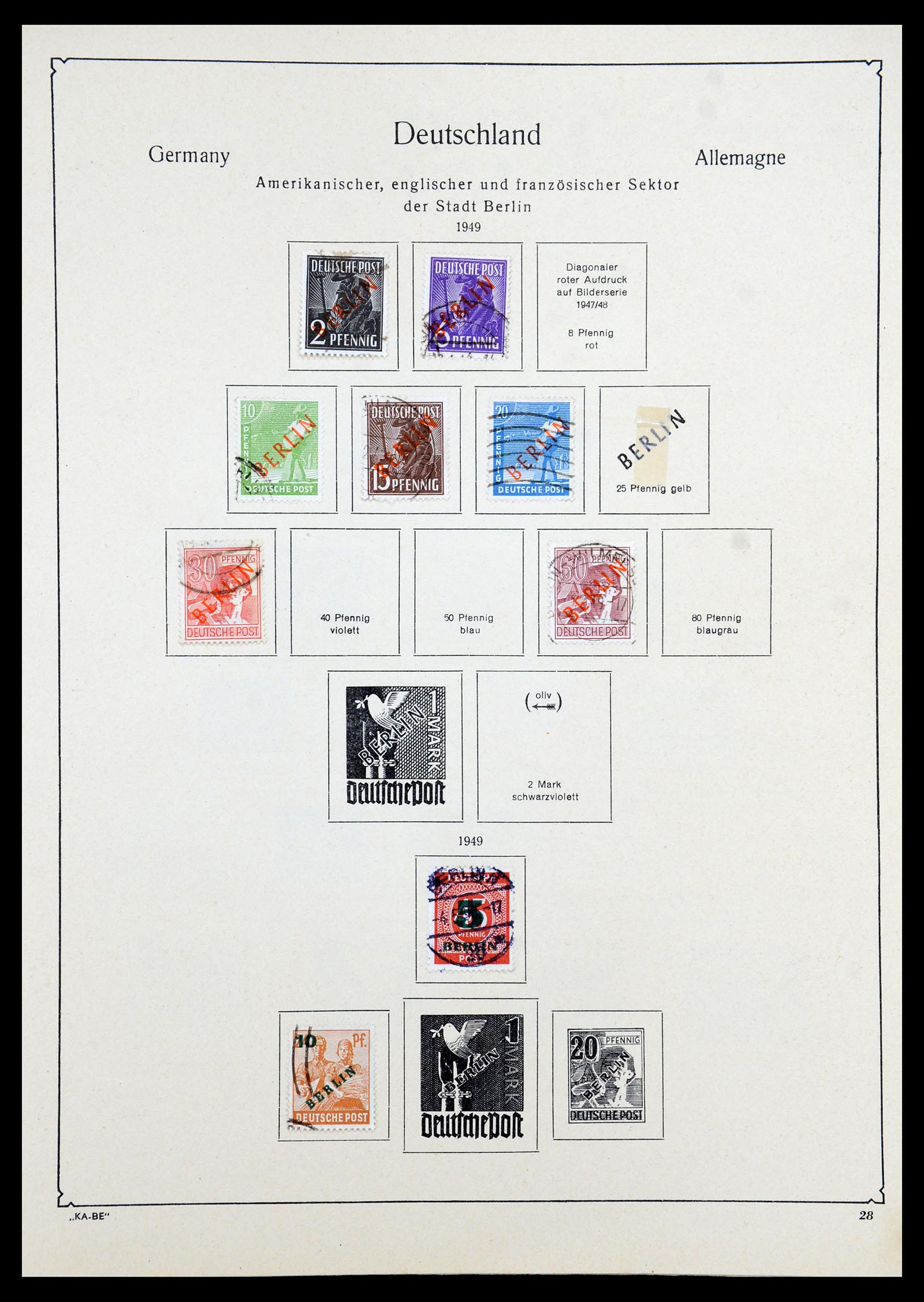 35966 028 - Stamp collection 35966 Germany 1945-1965.