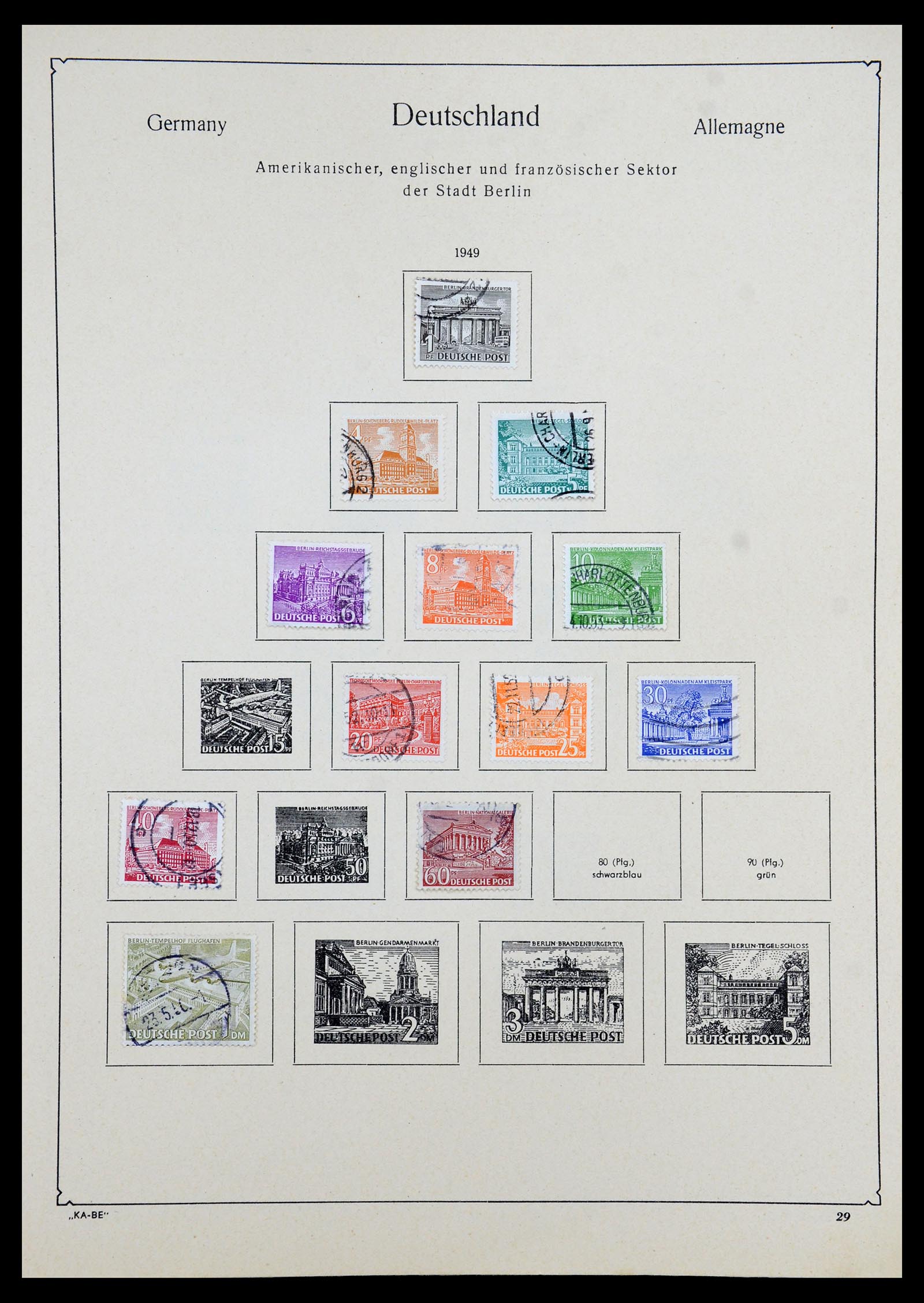 35966 029 - Postzegelverzameling 35966 Duitsland 1945-1965.