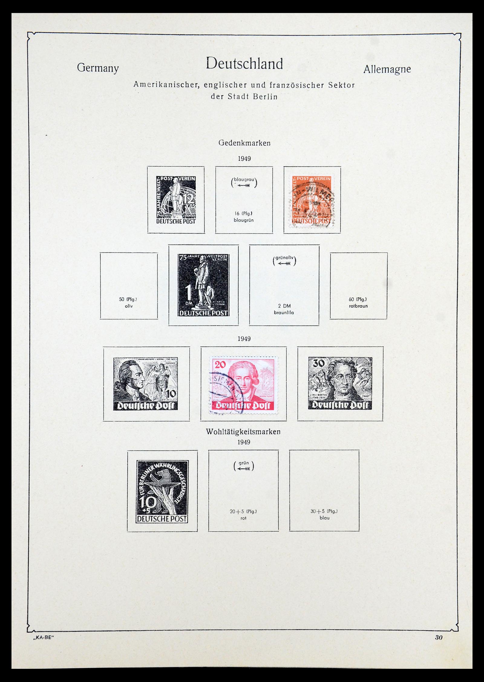 35966 030 - Postzegelverzameling 35966 Duitsland 1945-1965.