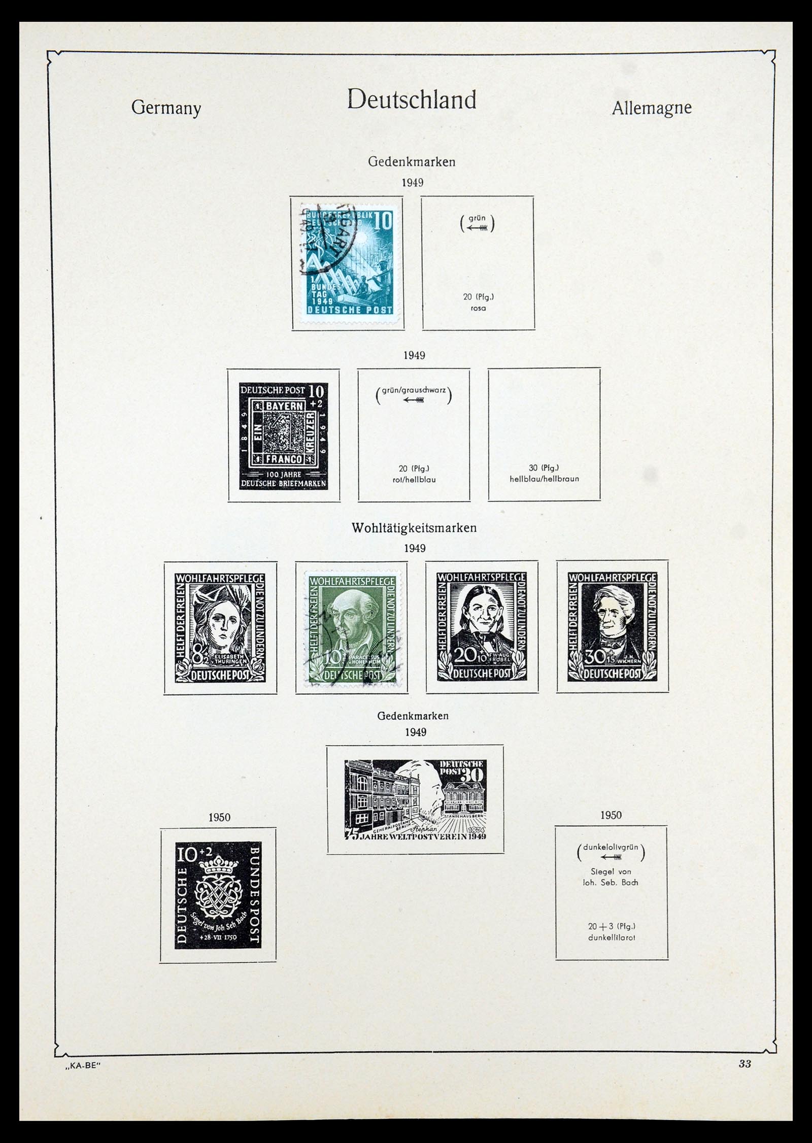 35966 032 - Stamp collection 35966 Germany 1945-1965.