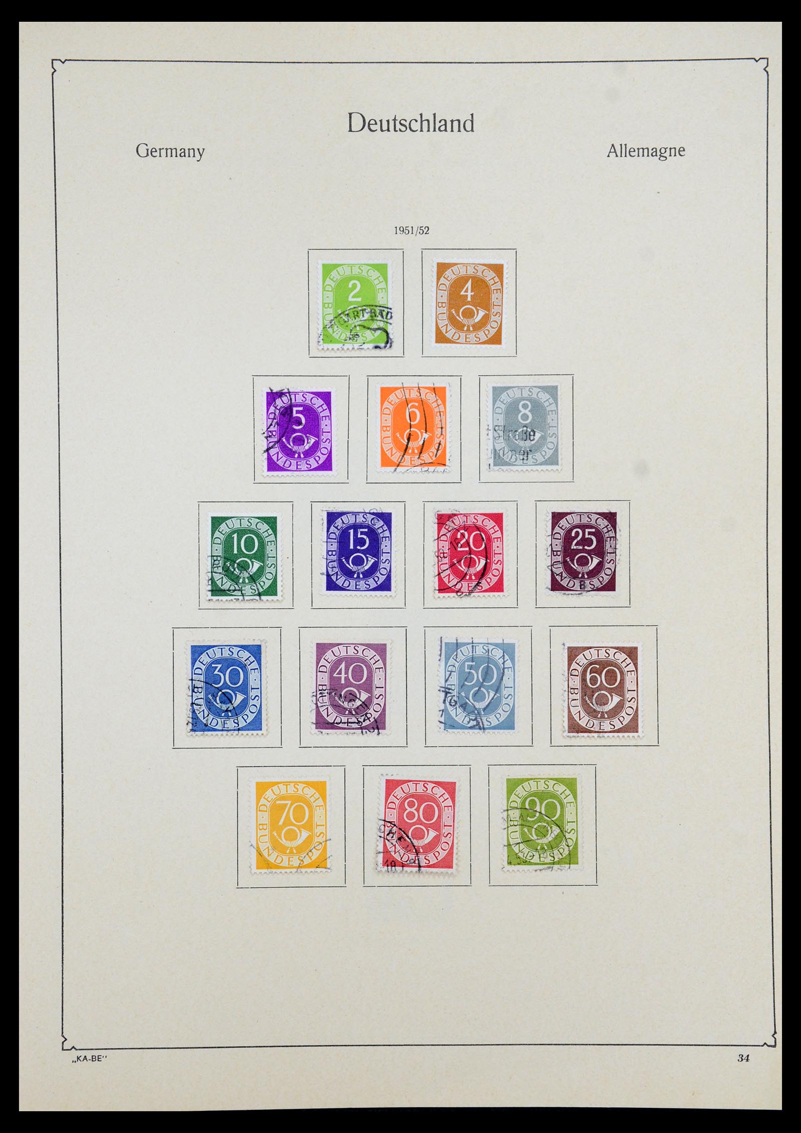 35966 033 - Postzegelverzameling 35966 Duitsland 1945-1965.