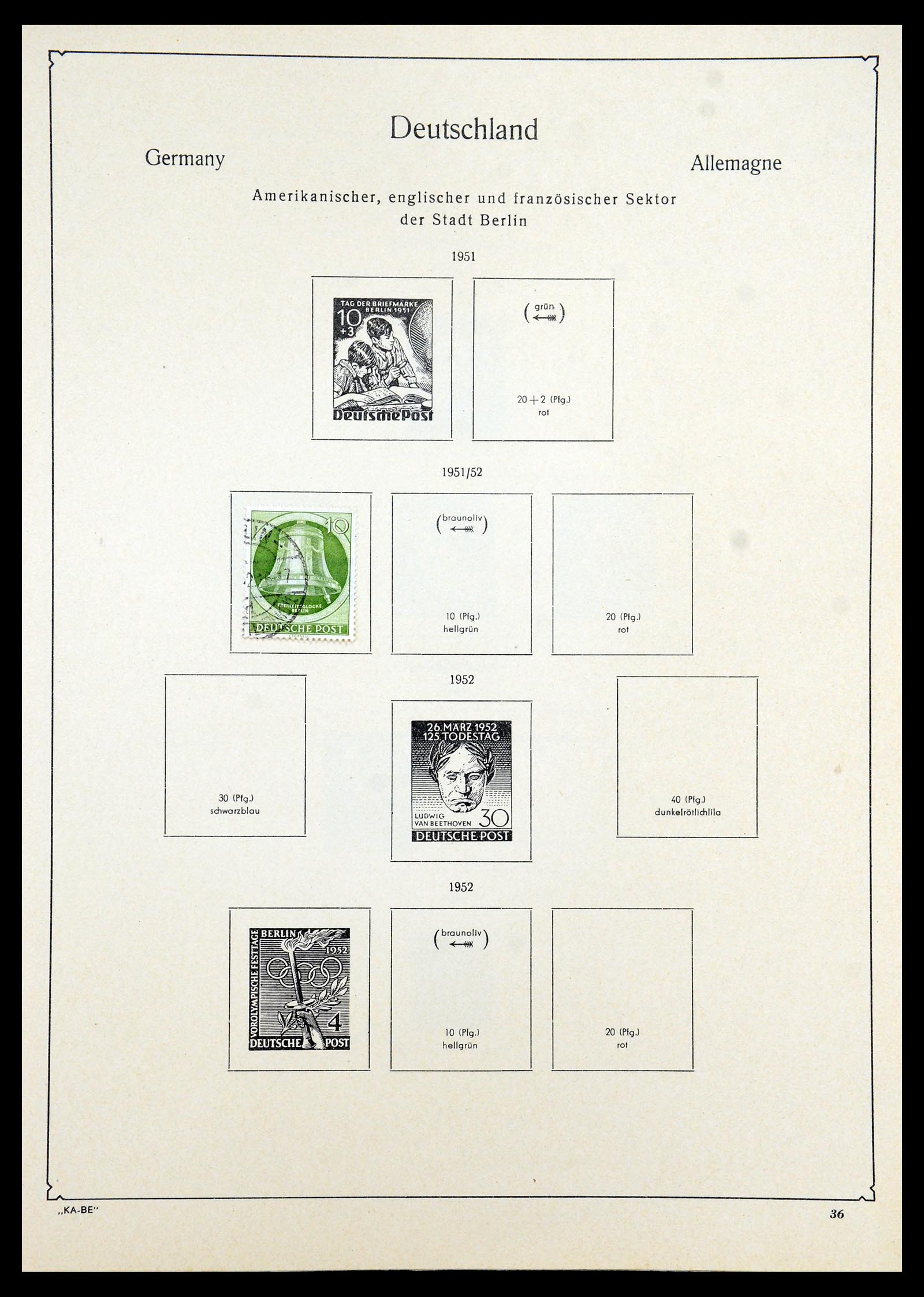 35966 034 - Postzegelverzameling 35966 Duitsland 1945-1965.