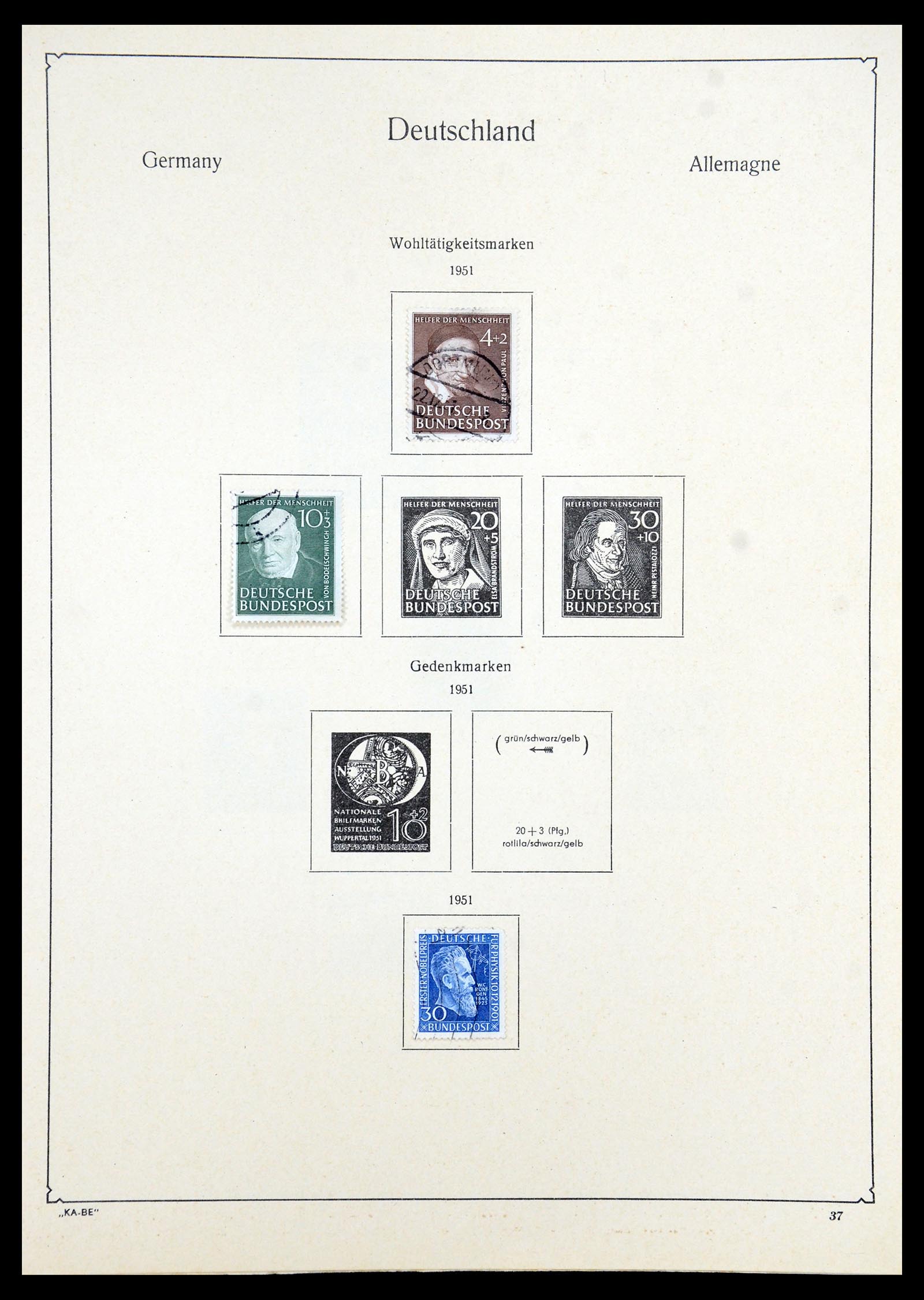 35966 035 - Postzegelverzameling 35966 Duitsland 1945-1965.