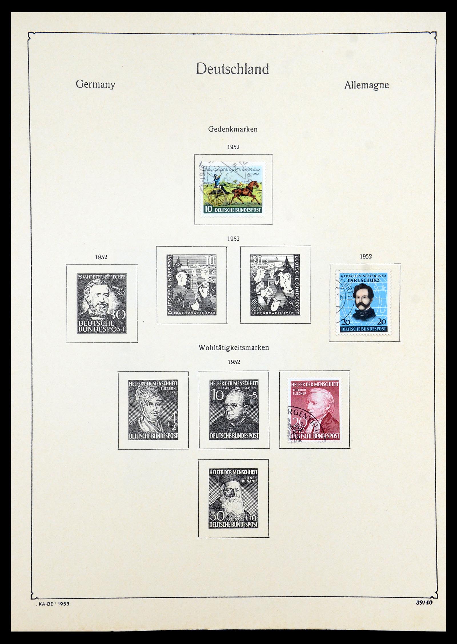 35966 037 - Postzegelverzameling 35966 Duitsland 1945-1965.
