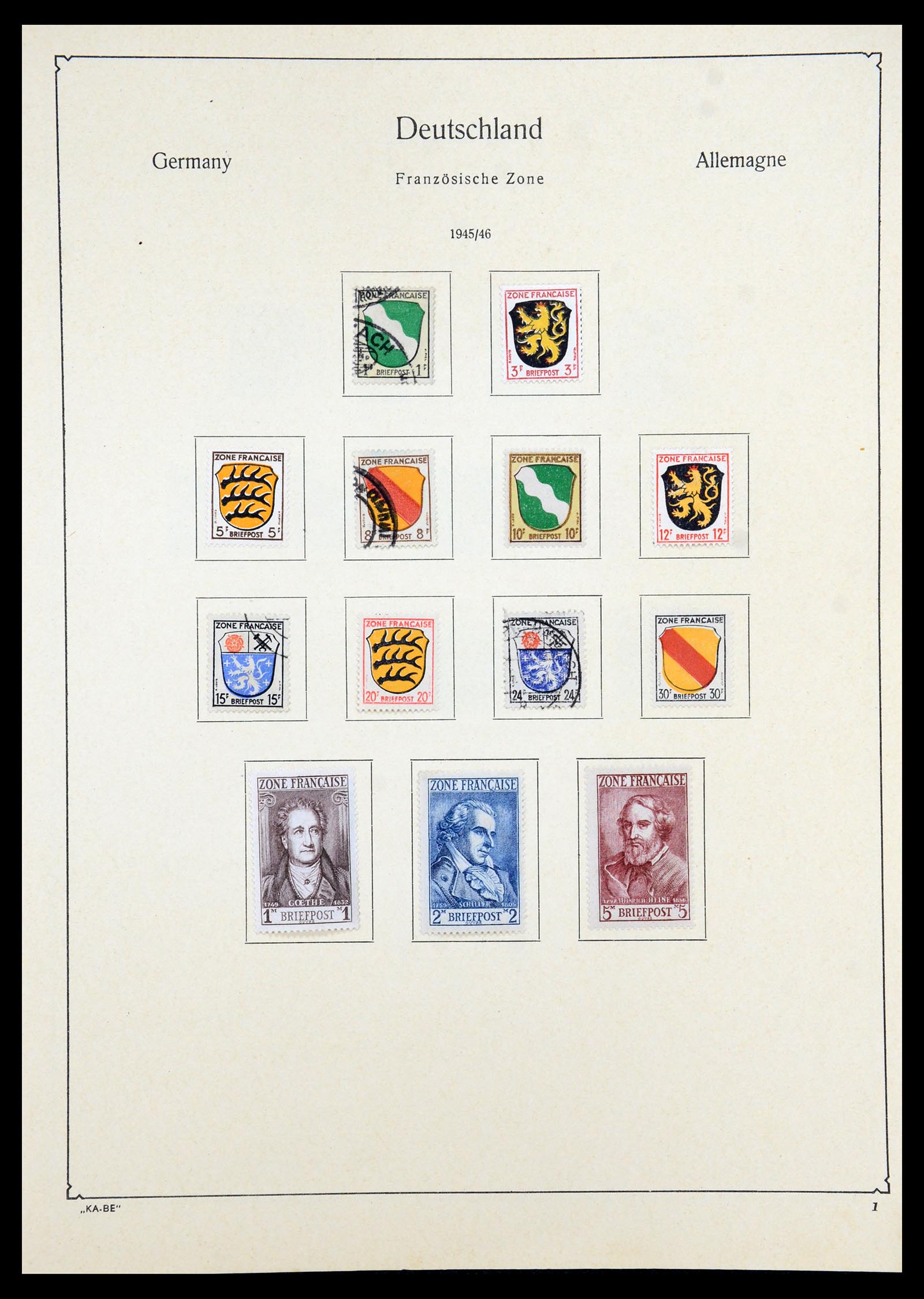 35966 039 - Postzegelverzameling 35966 Duitsland 1945-1965.
