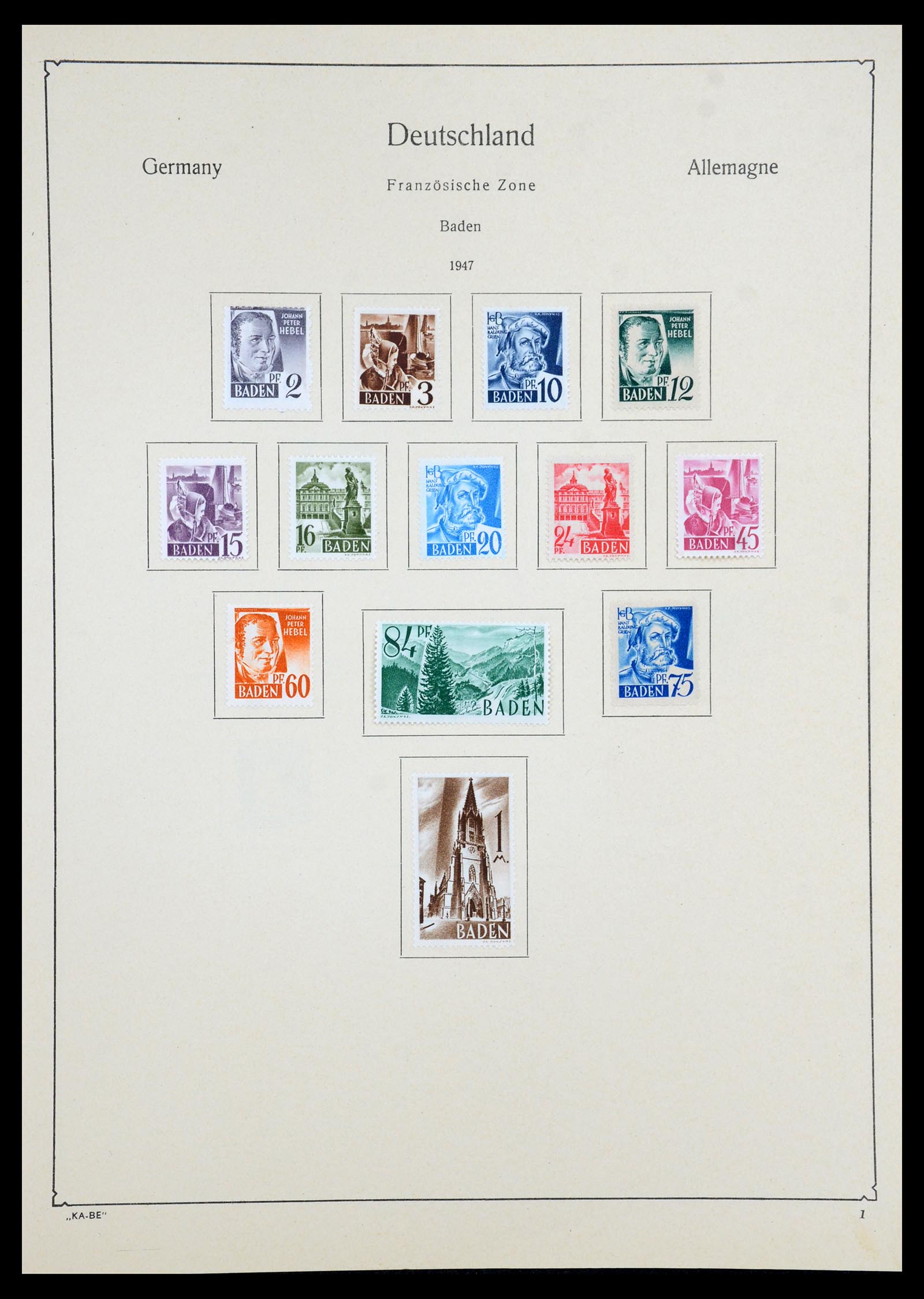 35966 040 - Stamp collection 35966 Germany 1945-1965.