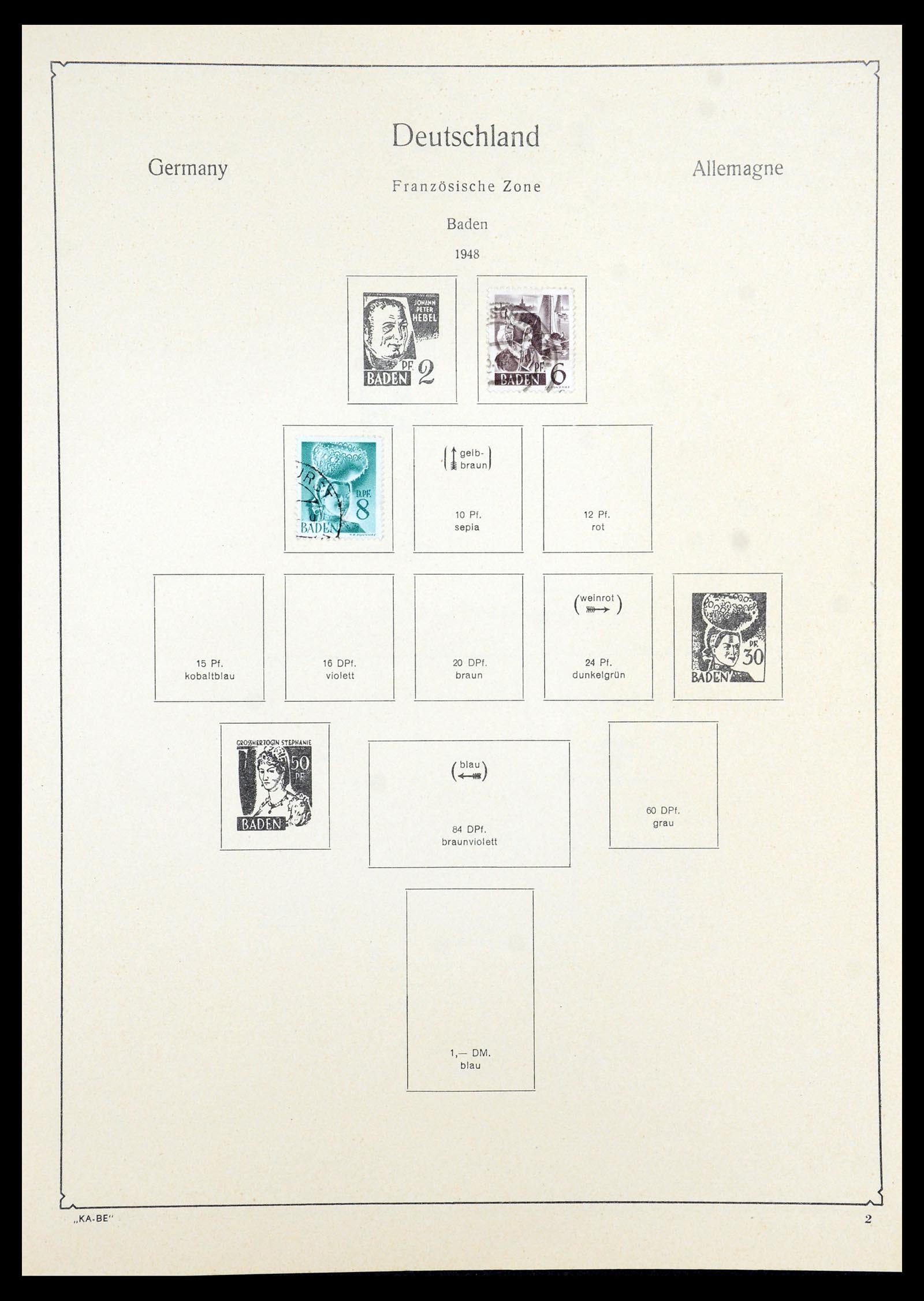 35966 041 - Postzegelverzameling 35966 Duitsland 1945-1965.
