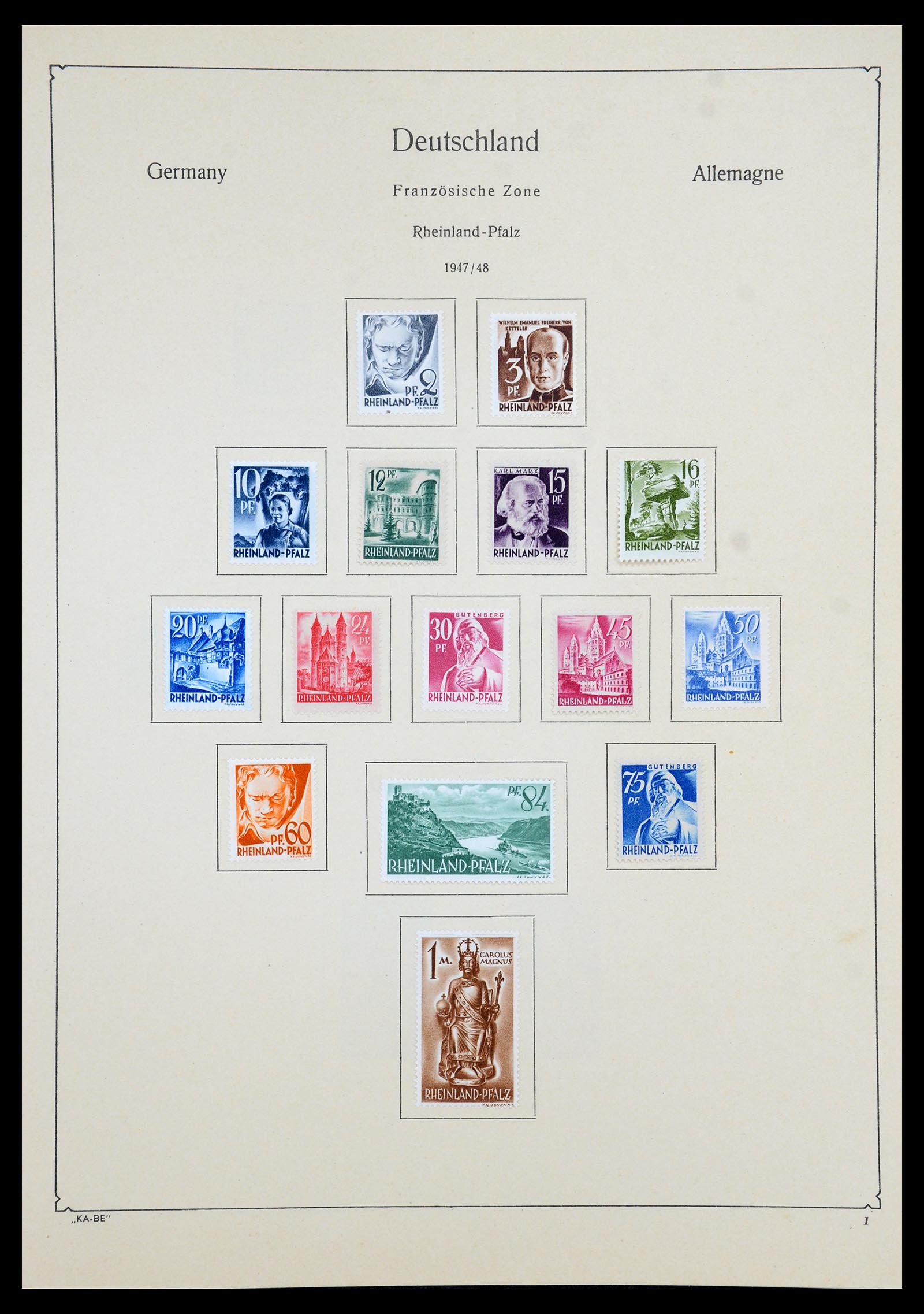 35966 043 - Postzegelverzameling 35966 Duitsland 1945-1965.