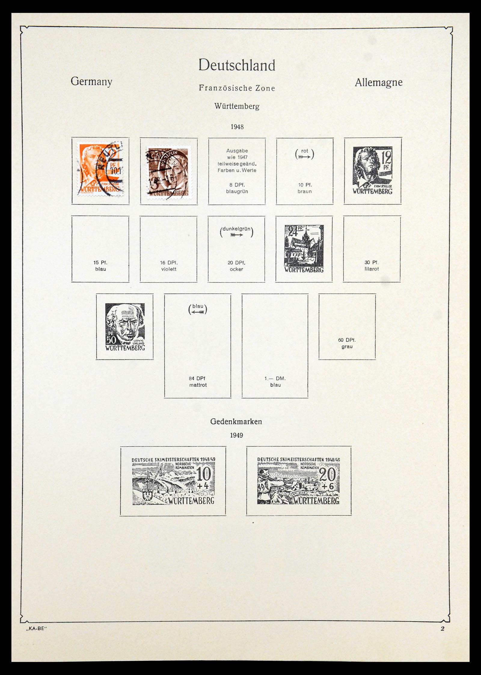 35966 046 - Postzegelverzameling 35966 Duitsland 1945-1965.
