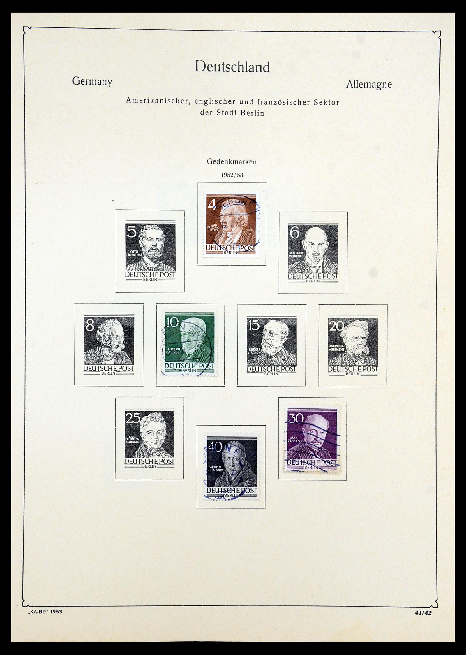 35966 047 - Stamp collection 35966 Germany 1945-1965.
