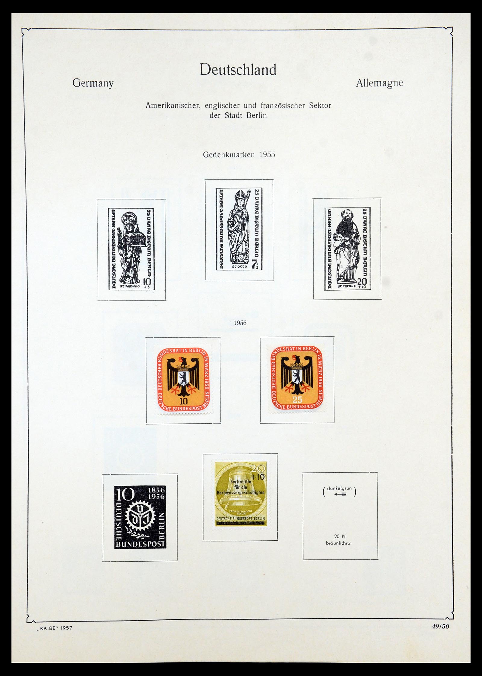 35966 049 - Postzegelverzameling 35966 Duitsland 1945-1965.