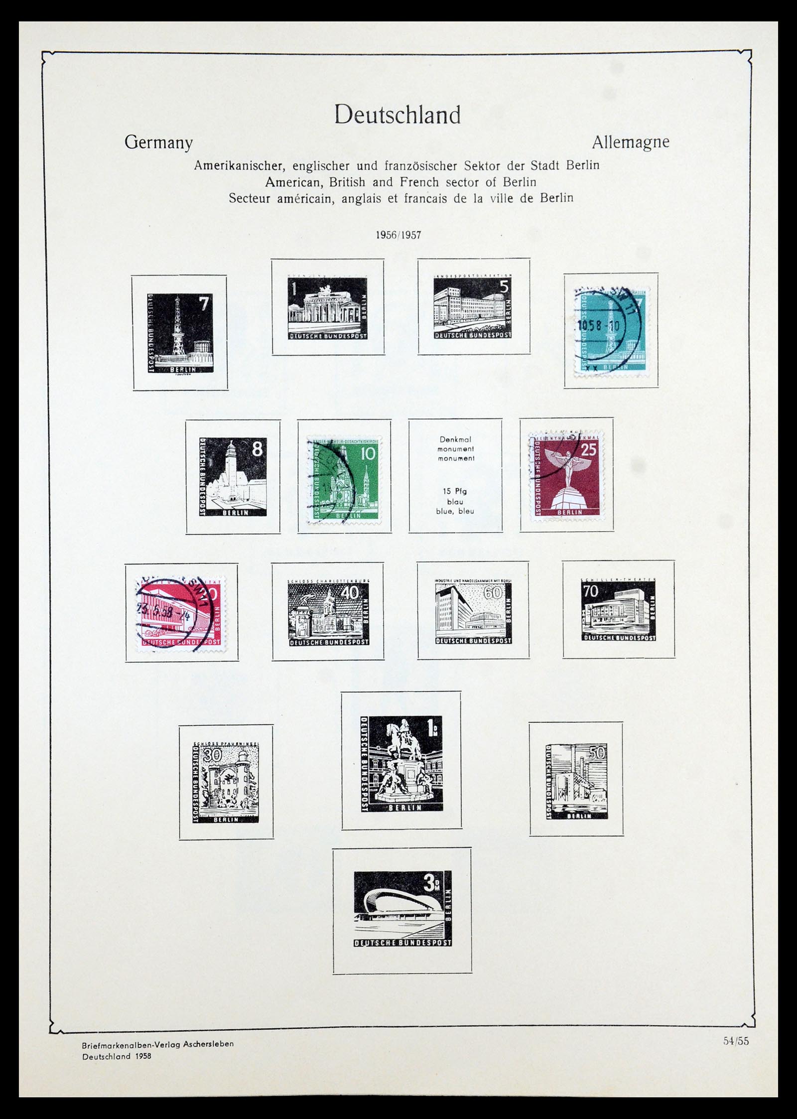 35966 051 - Postzegelverzameling 35966 Duitsland 1945-1965.