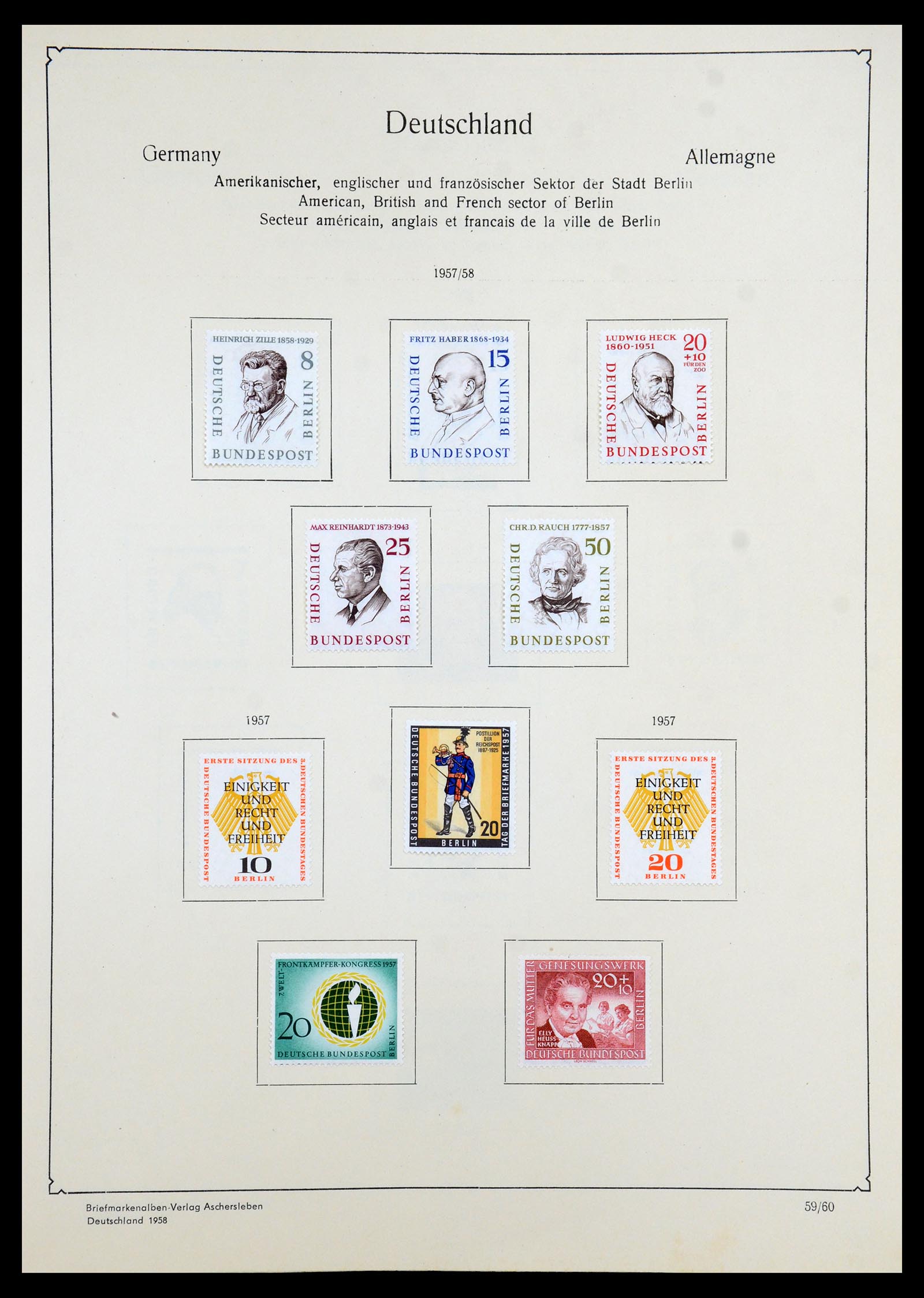 35966 052 - Postzegelverzameling 35966 Duitsland 1945-1965.