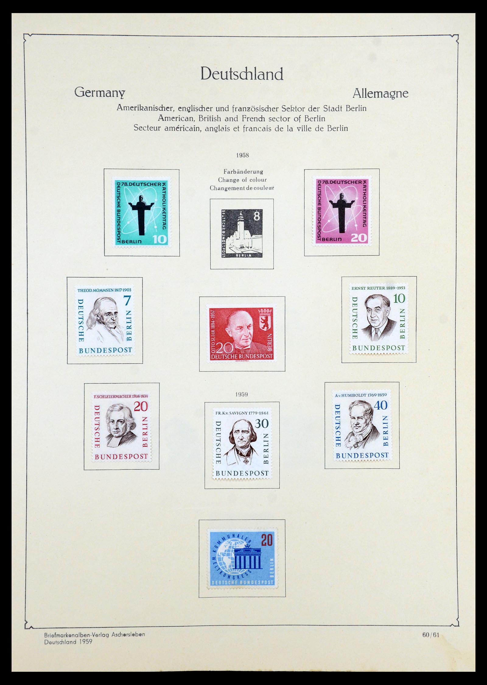 35966 053 - Postzegelverzameling 35966 Duitsland 1945-1965.
