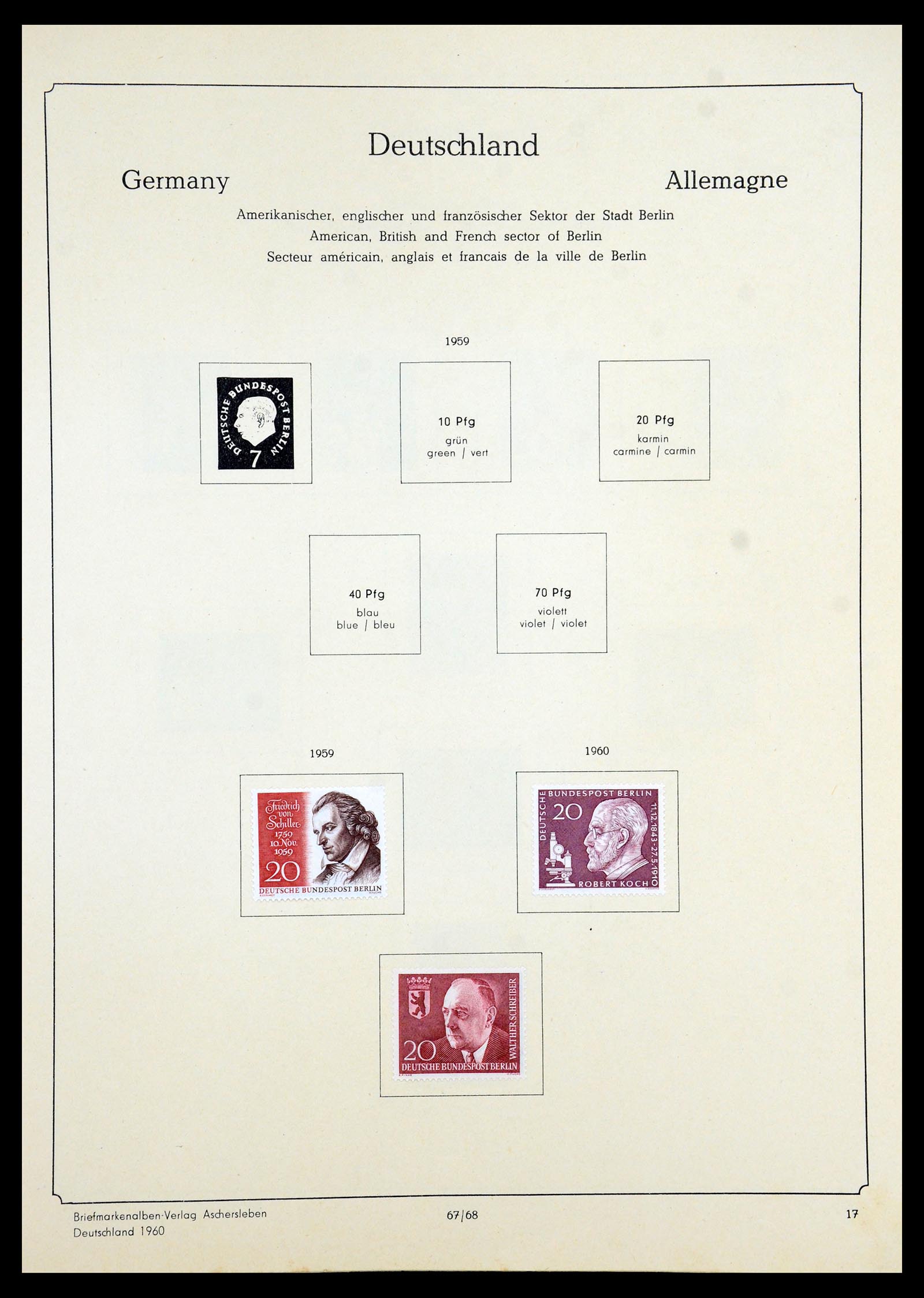 35966 054 - Postzegelverzameling 35966 Duitsland 1945-1965.