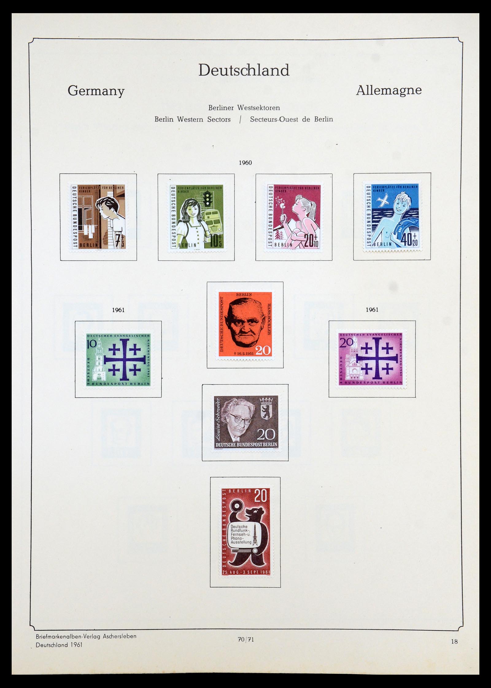 35966 055 - Postzegelverzameling 35966 Duitsland 1945-1965.