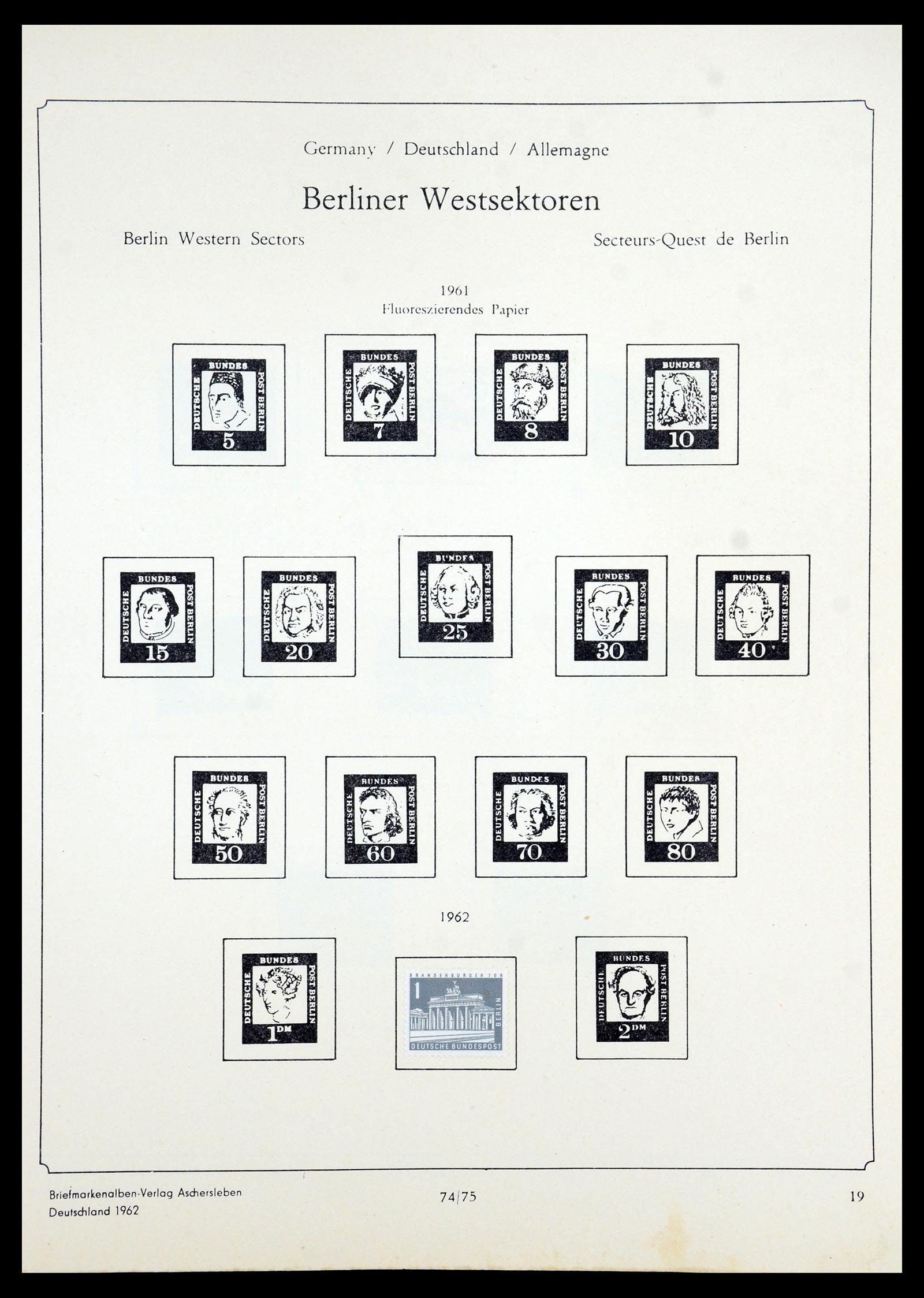 35966 056 - Postzegelverzameling 35966 Duitsland 1945-1965.