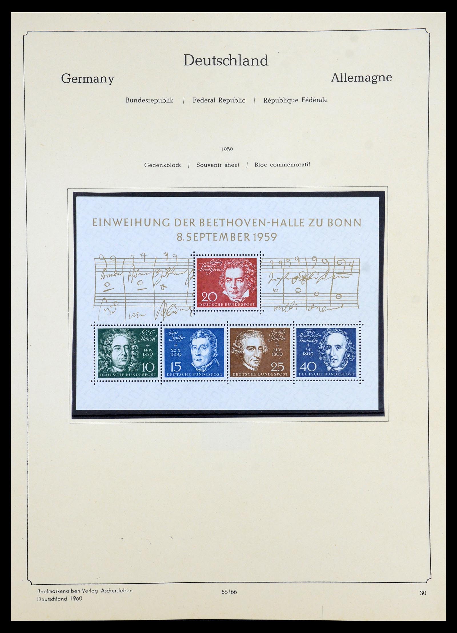 35966 063 - Postzegelverzameling 35966 Duitsland 1945-1965.