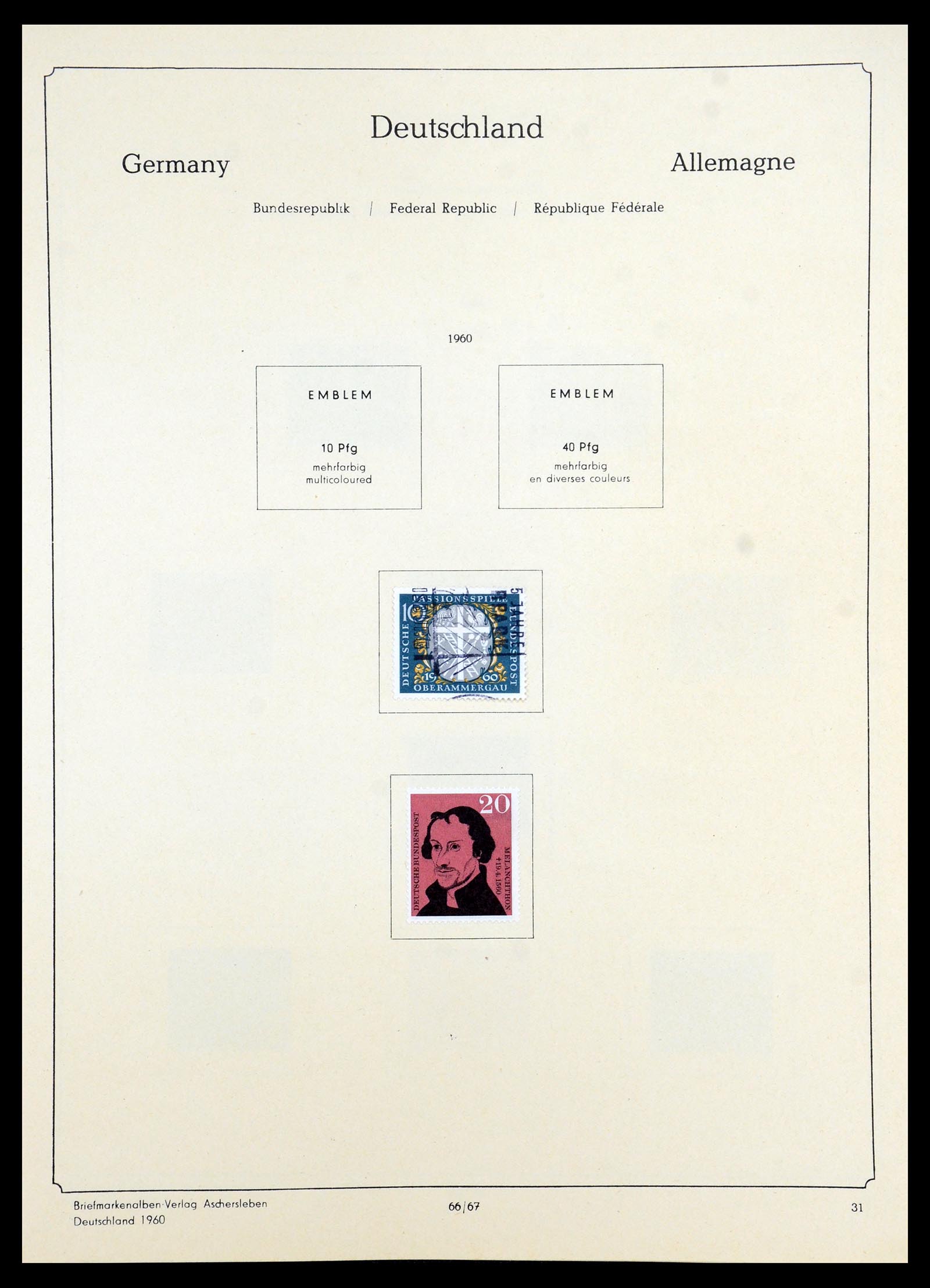 35966 064 - Postzegelverzameling 35966 Duitsland 1945-1965.