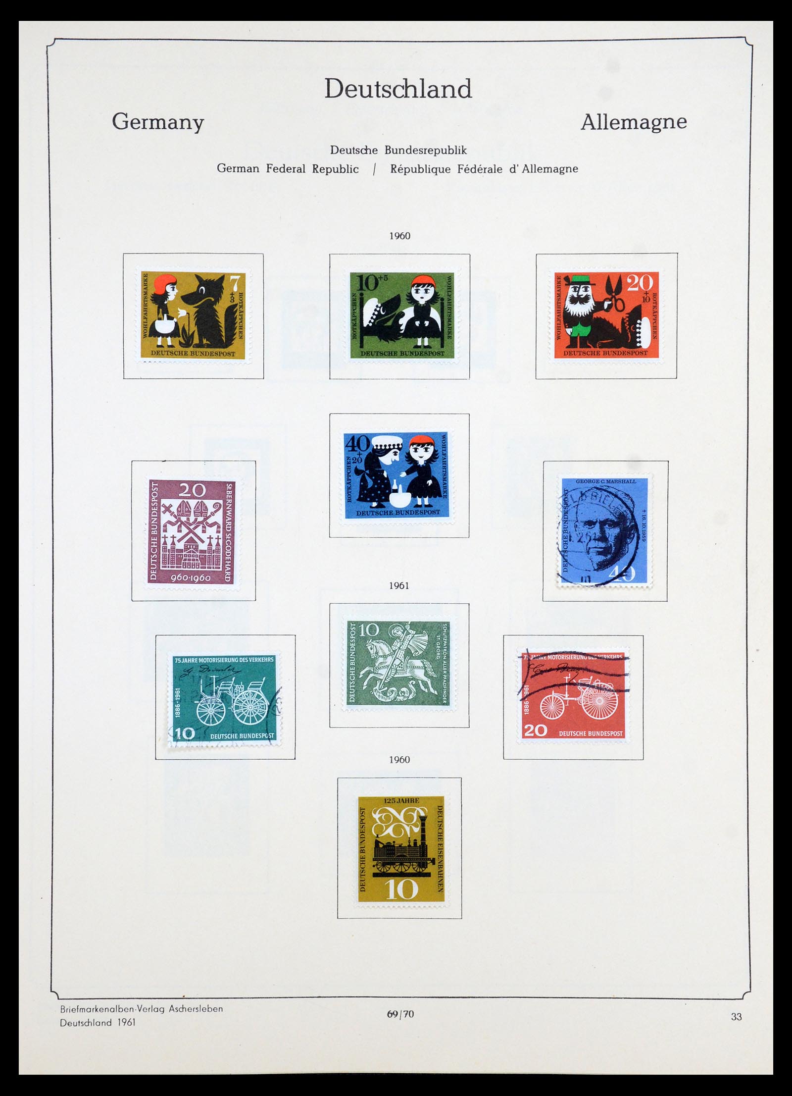 35966 066 - Postzegelverzameling 35966 Duitsland 1945-1965.