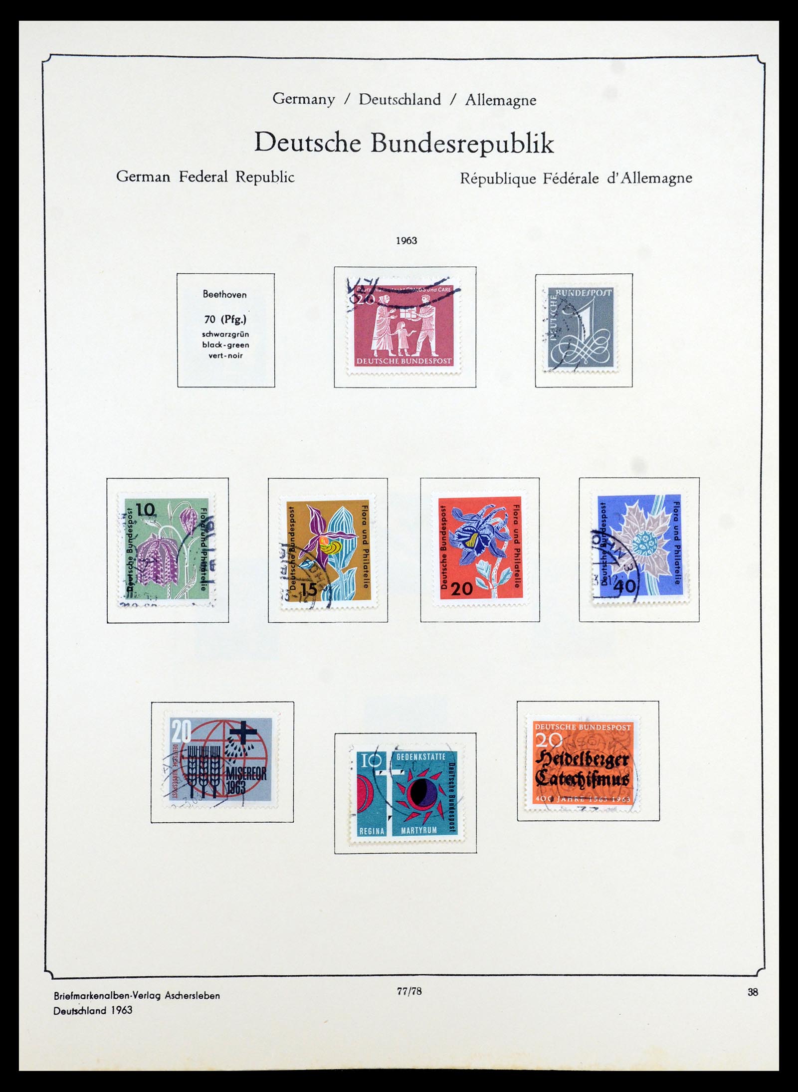 35966 071 - Postzegelverzameling 35966 Duitsland 1945-1965.