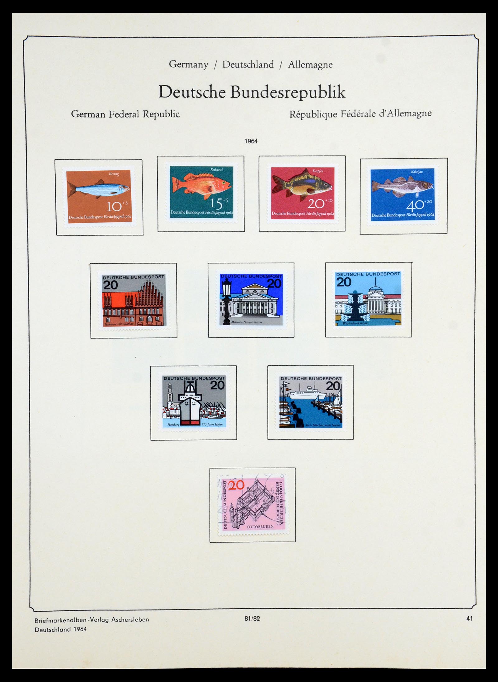 35966 074 - Postzegelverzameling 35966 Duitsland 1945-1965.
