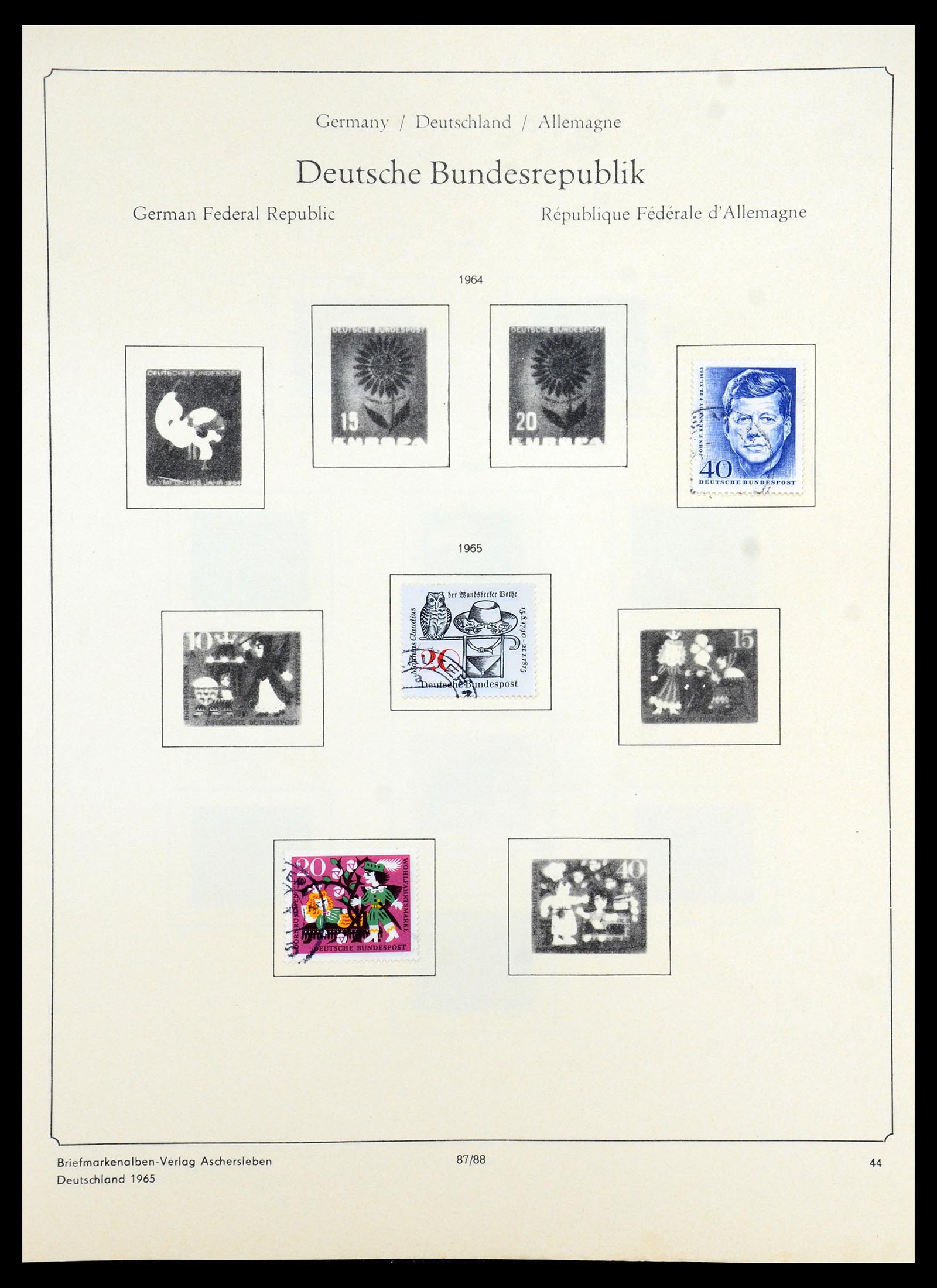 35966 077 - Postzegelverzameling 35966 Duitsland 1945-1965.