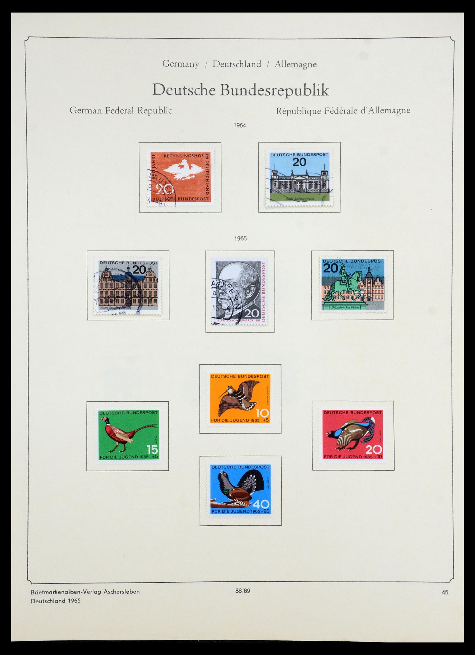 35966 078 - Postzegelverzameling 35966 Duitsland 1945-1965.