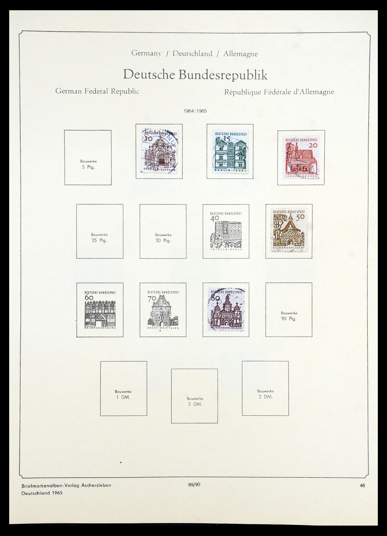 35966 079 - Stamp collection 35966 Germany 1945-1965.