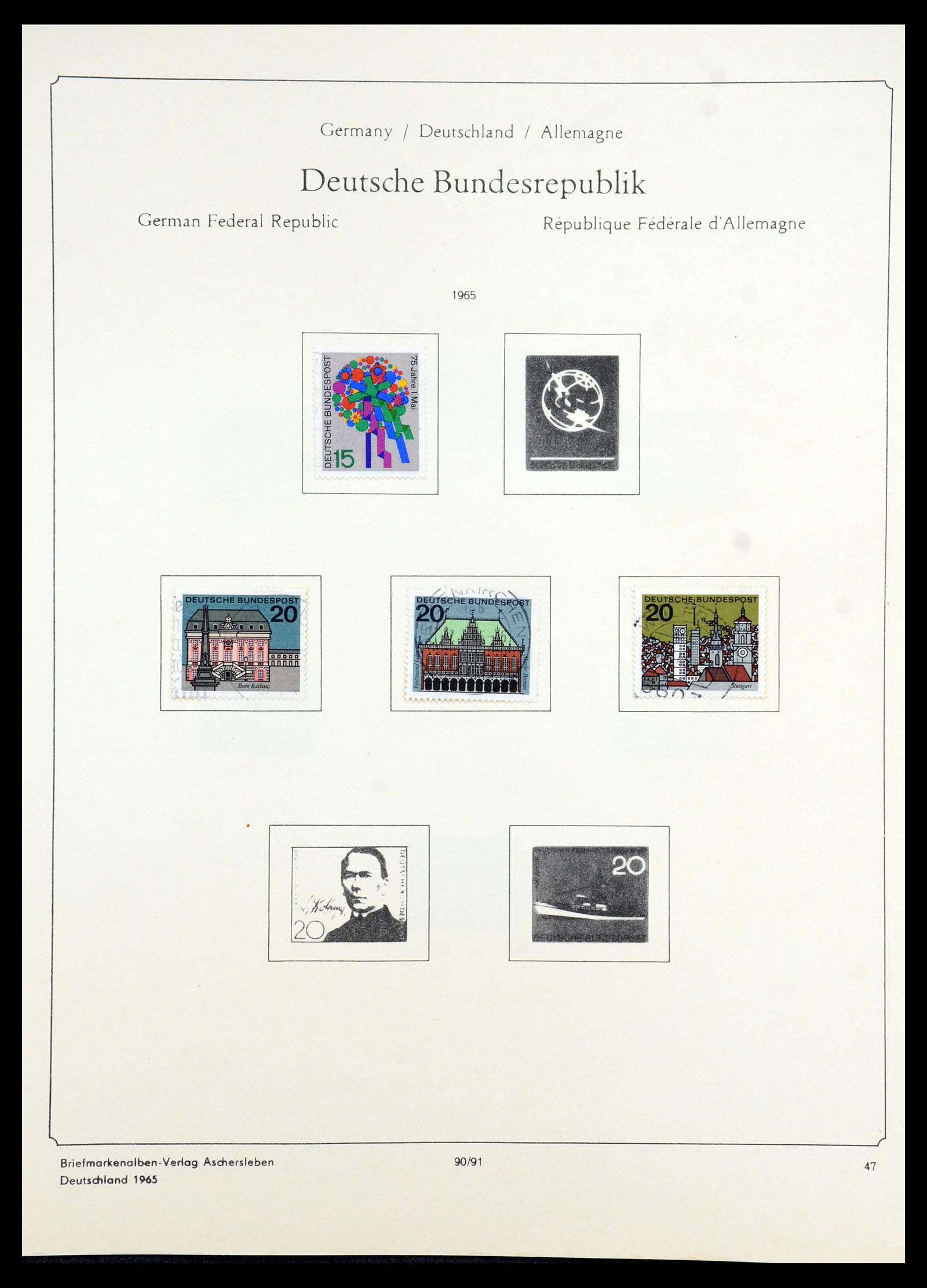35966 080 - Postzegelverzameling 35966 Duitsland 1945-1965.