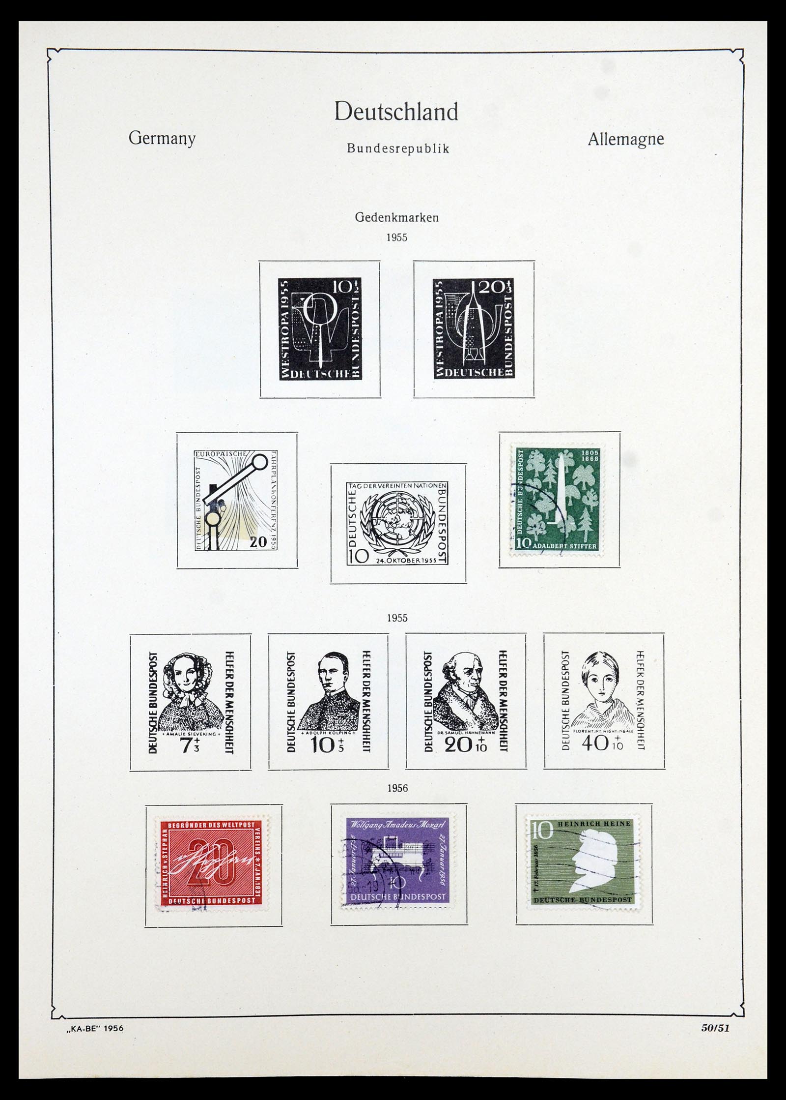 35966 082 - Postzegelverzameling 35966 Duitsland 1945-1965.