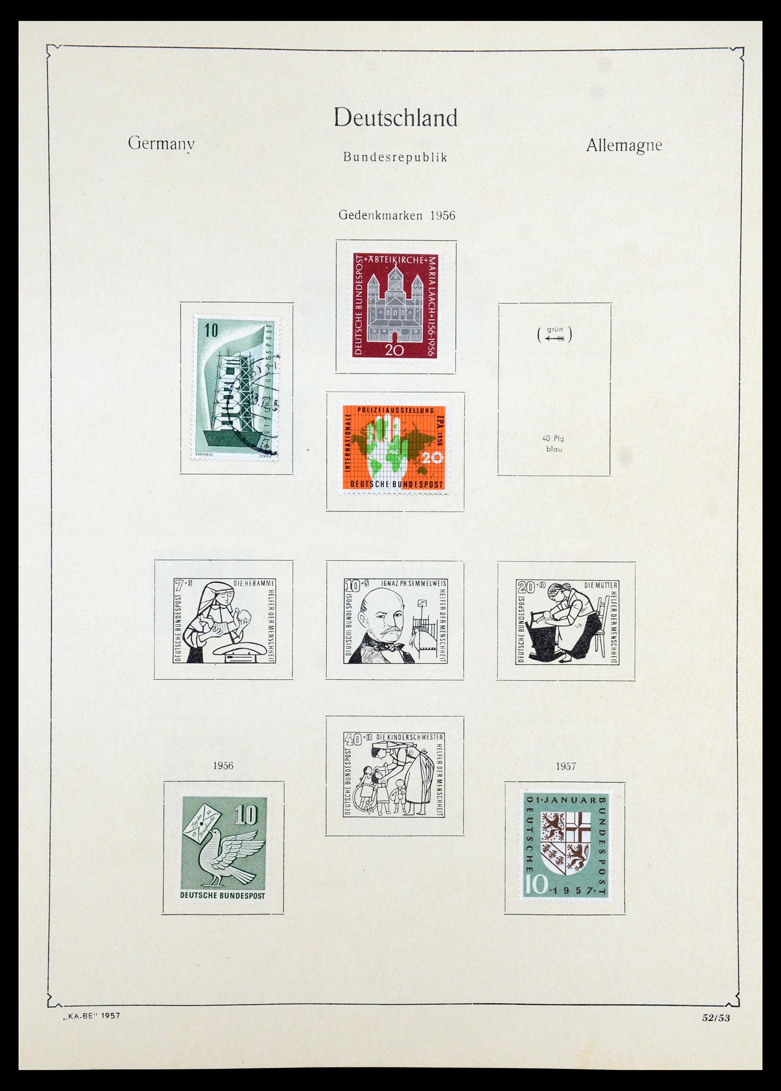 35966 084 - Stamp collection 35966 Germany 1945-1965.