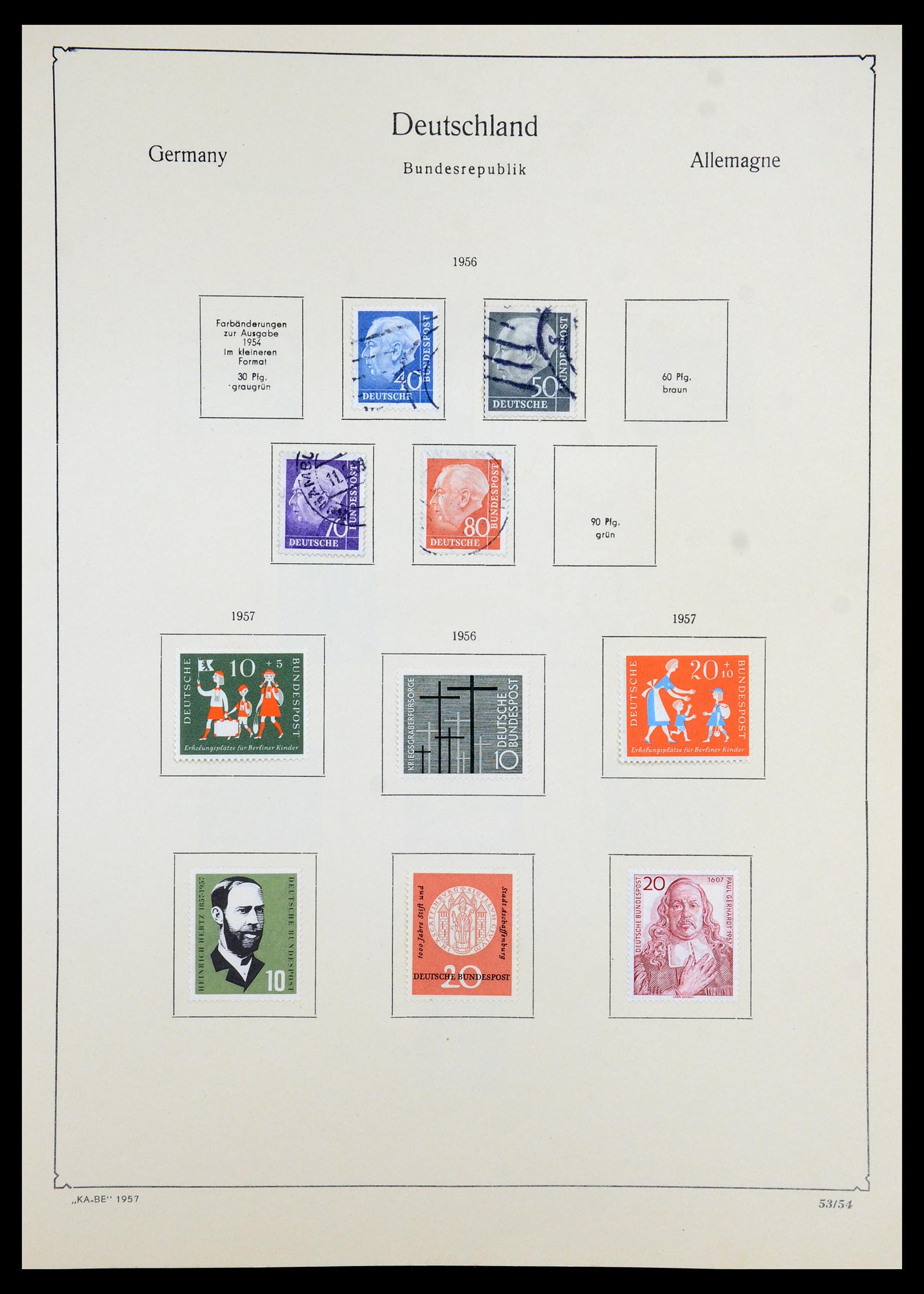 35966 085 - Postzegelverzameling 35966 Duitsland 1945-1965.