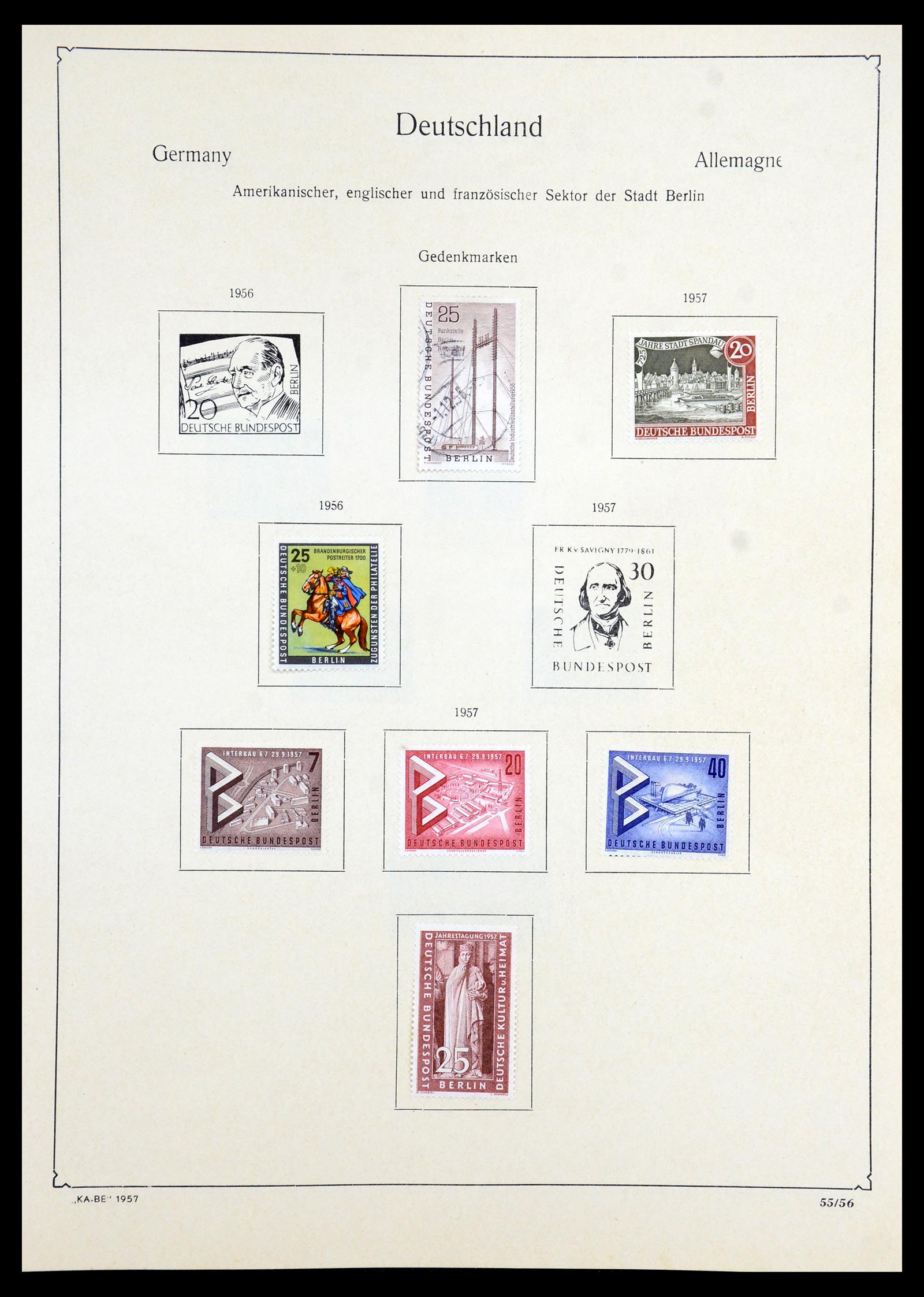 35966 086 - Postzegelverzameling 35966 Duitsland 1945-1965.