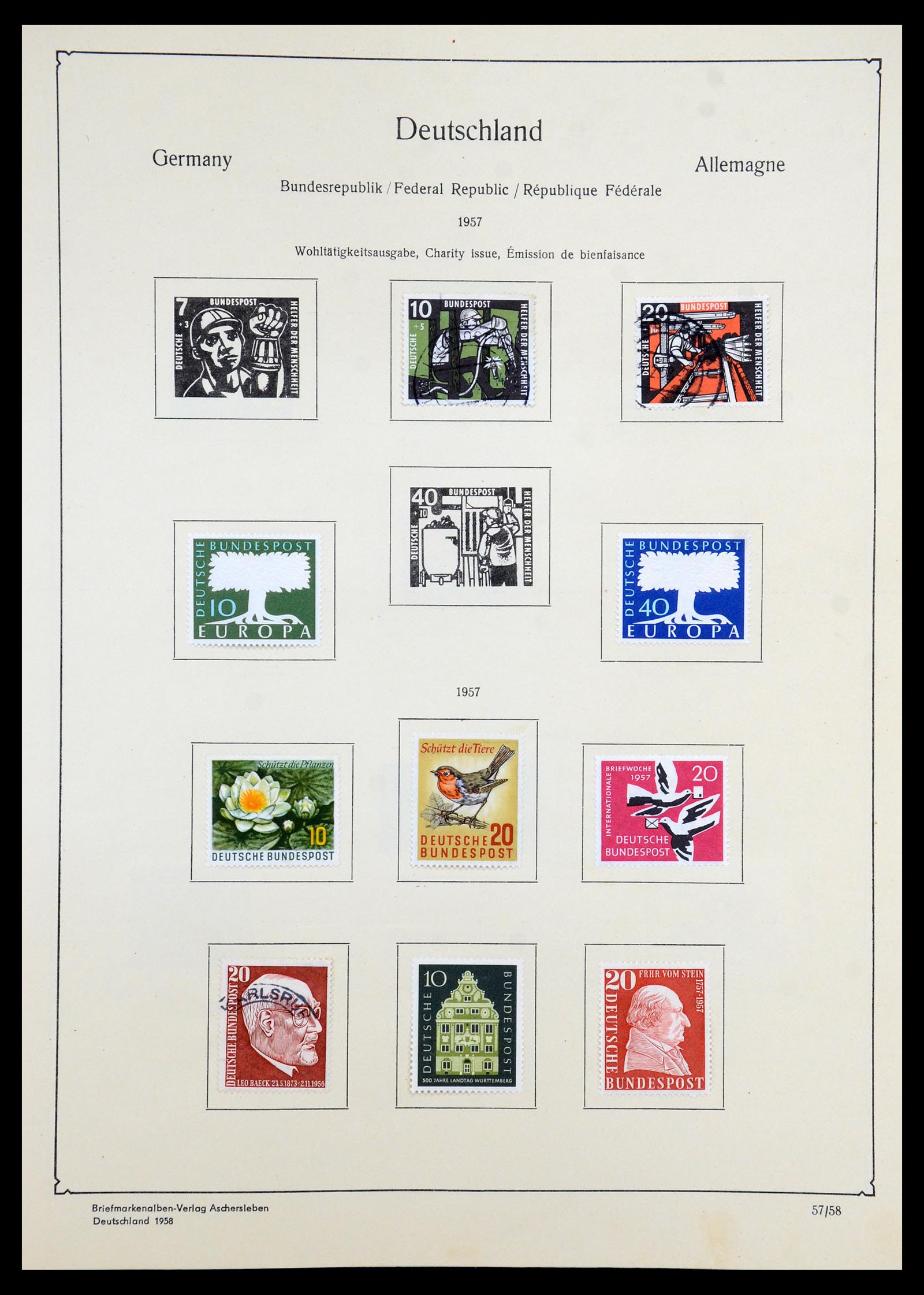 35966 088 - Postzegelverzameling 35966 Duitsland 1945-1965.