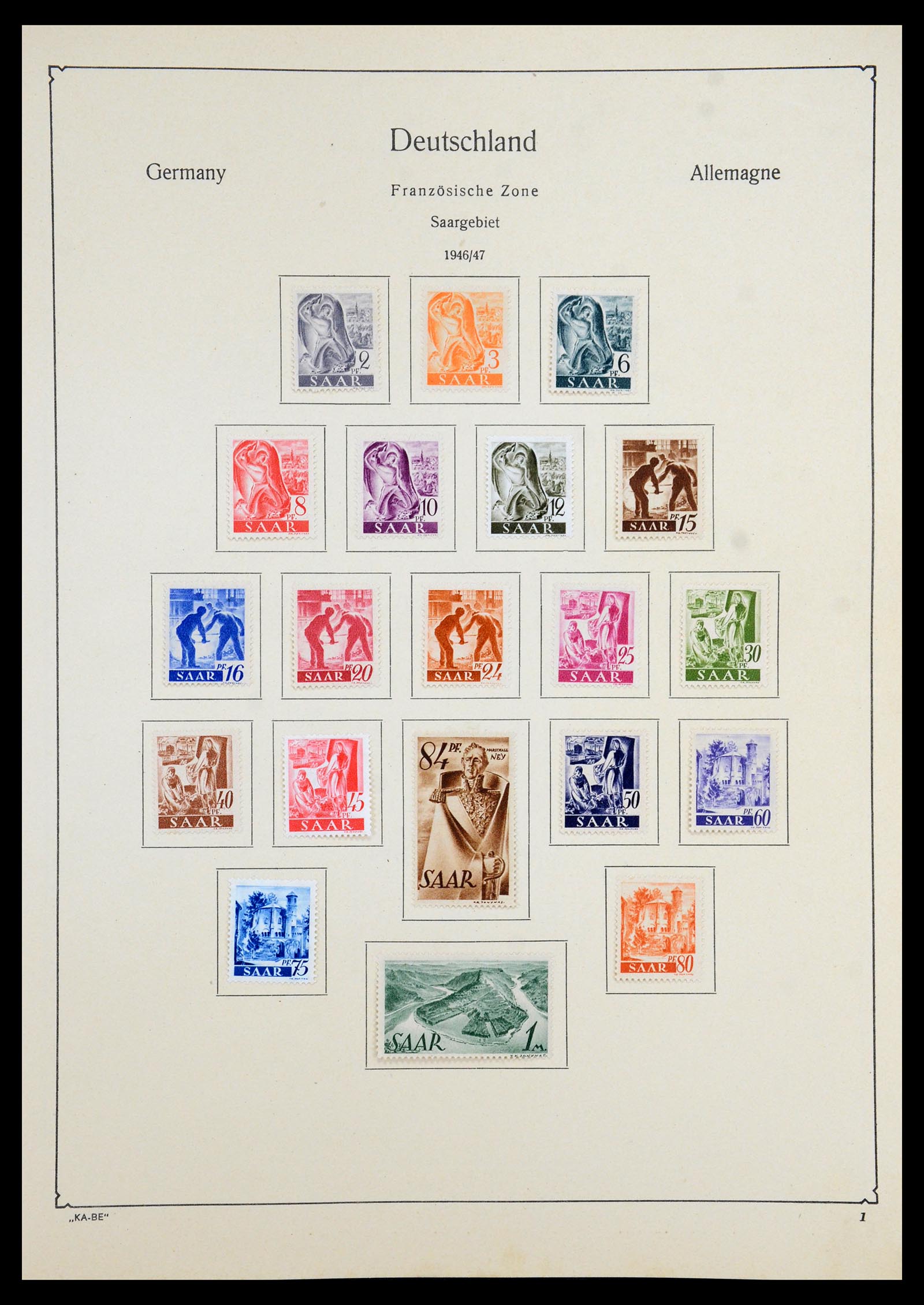 35966 092 - Stamp collection 35966 Germany 1945-1965.