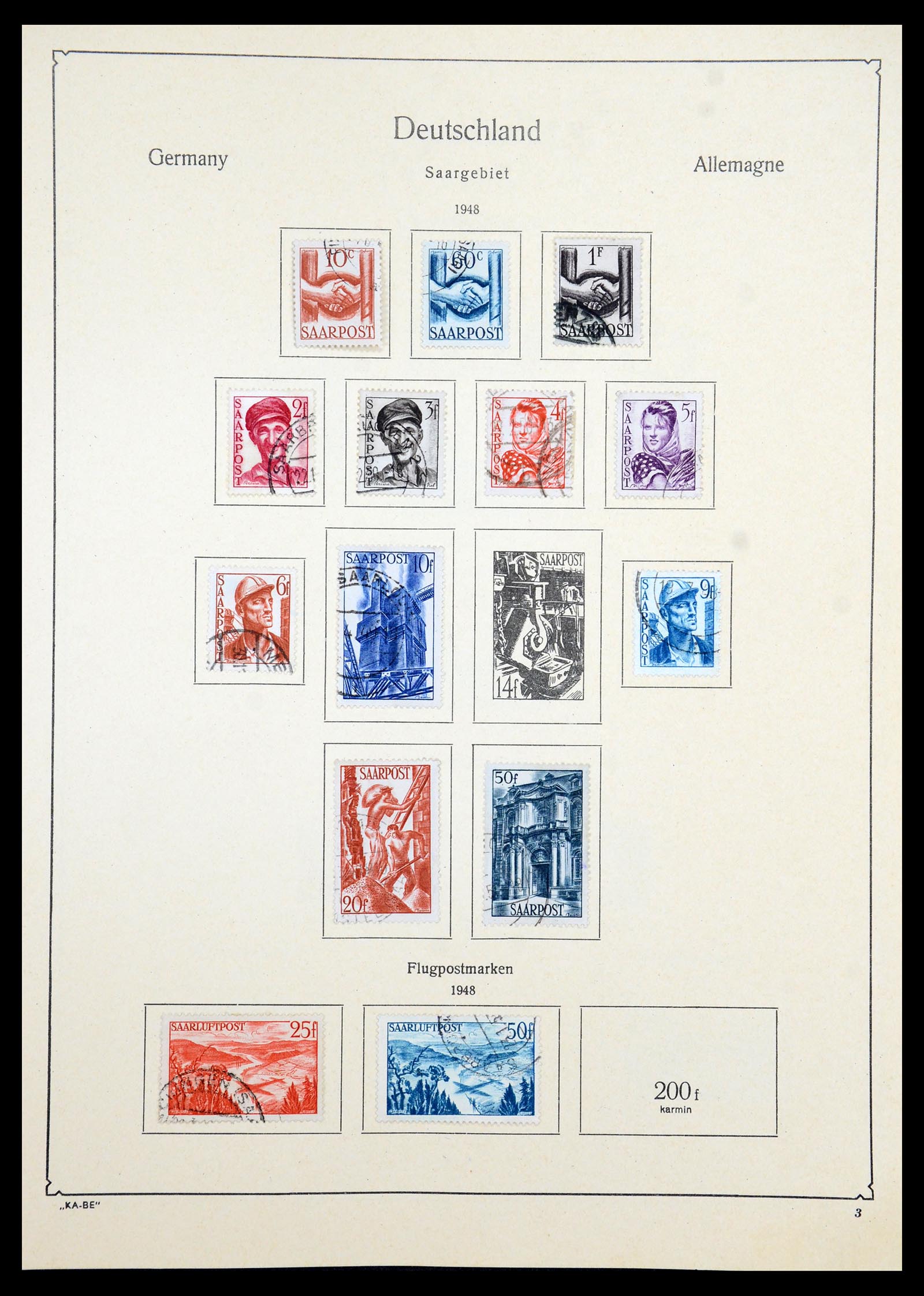35966 093 - Stamp collection 35966 Germany 1945-1965.