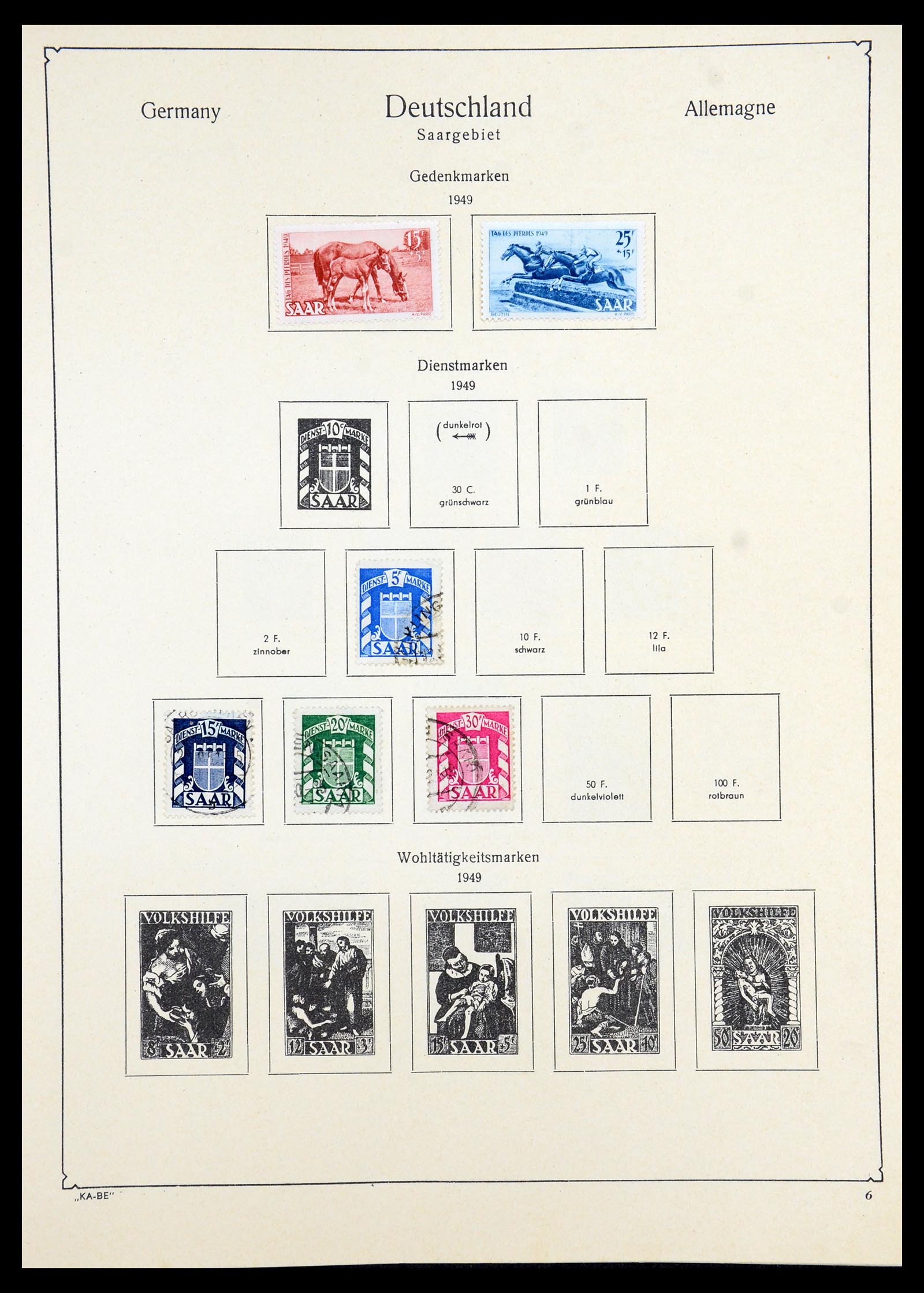 35966 095 - Stamp collection 35966 Germany 1945-1965.